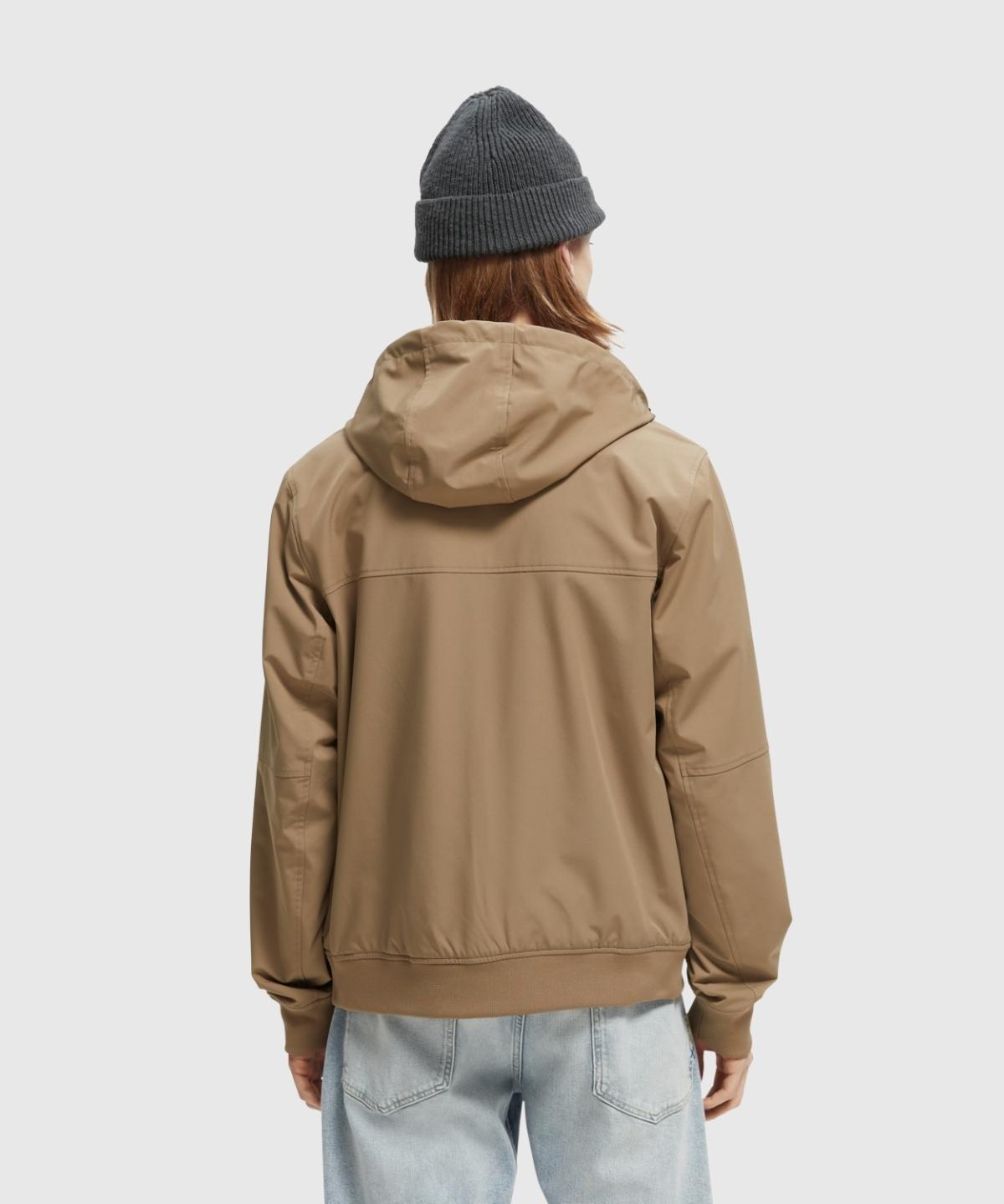 Classic Hooded Short Soft-Shell Nylon Jacket