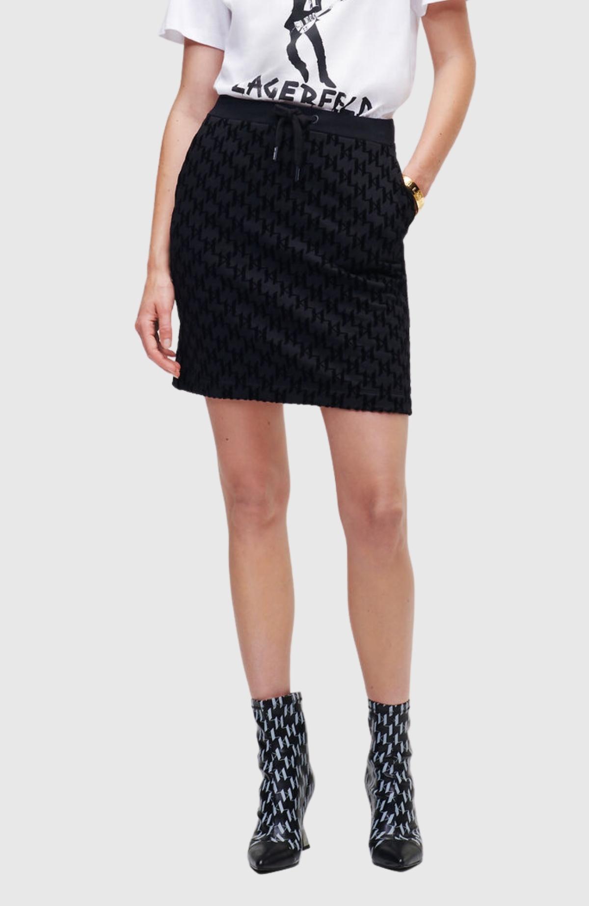 Allover Flock Skirt