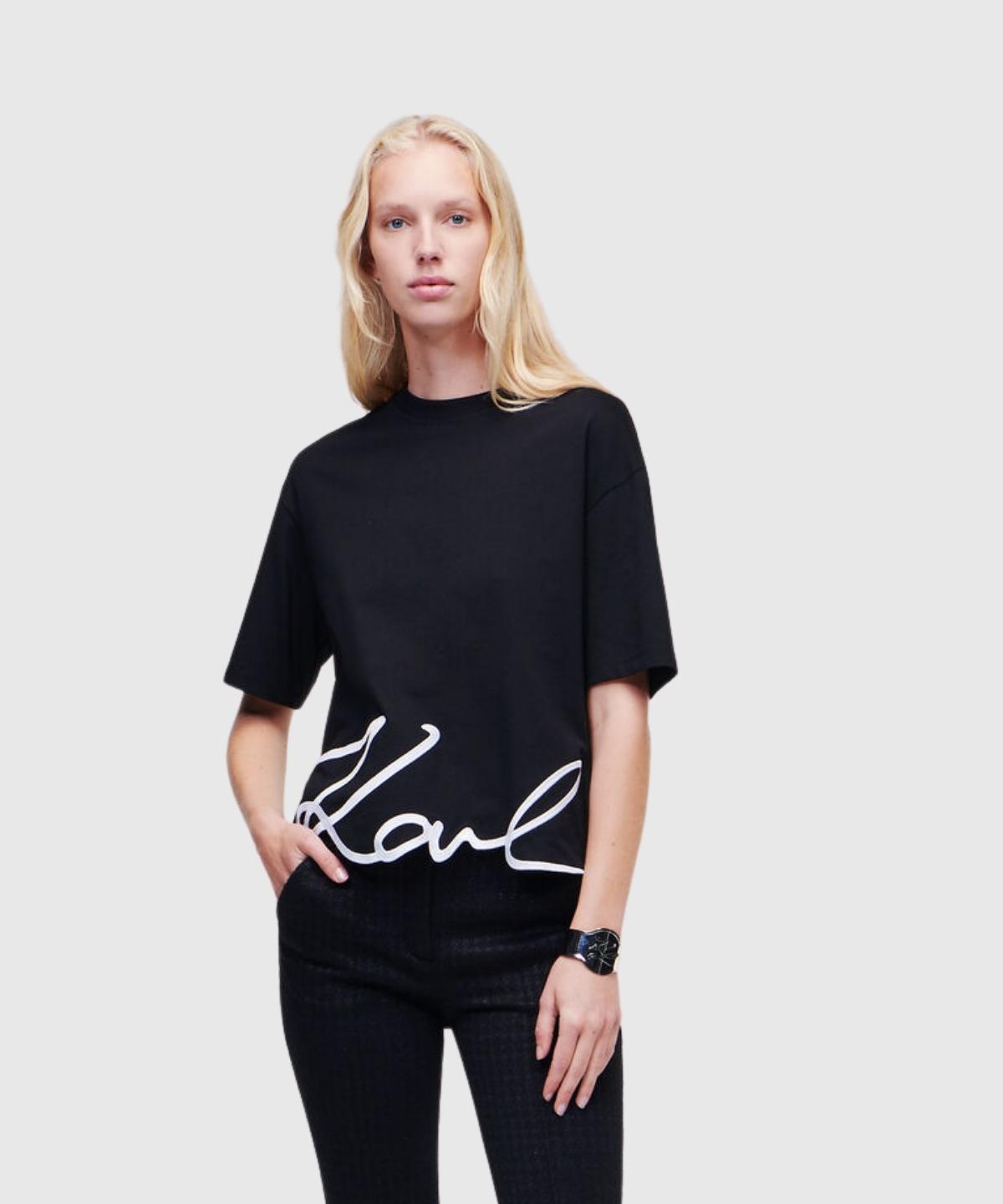 Karl Signature Hem T-Shirt