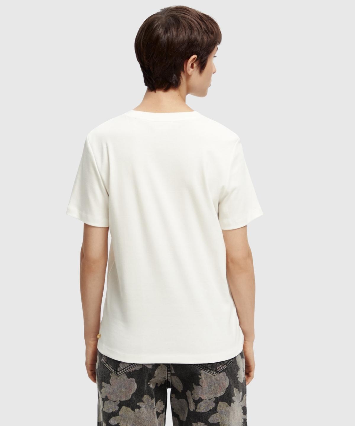 Organic cotton regular fit T-shirt with chest artwork