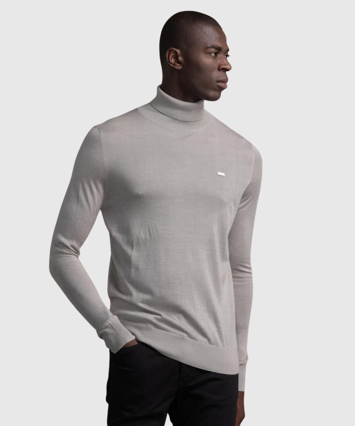 Ross Badge Regular Knitted Turtle Neck