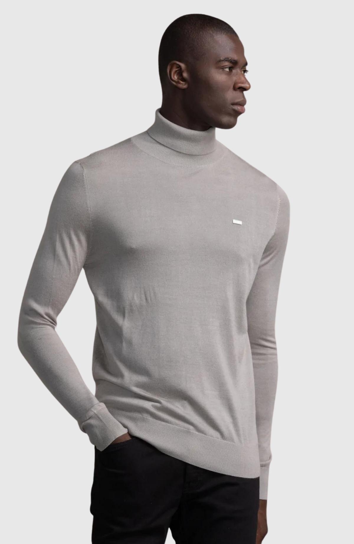 Ross Badge Regular Knitted Turtle Neck