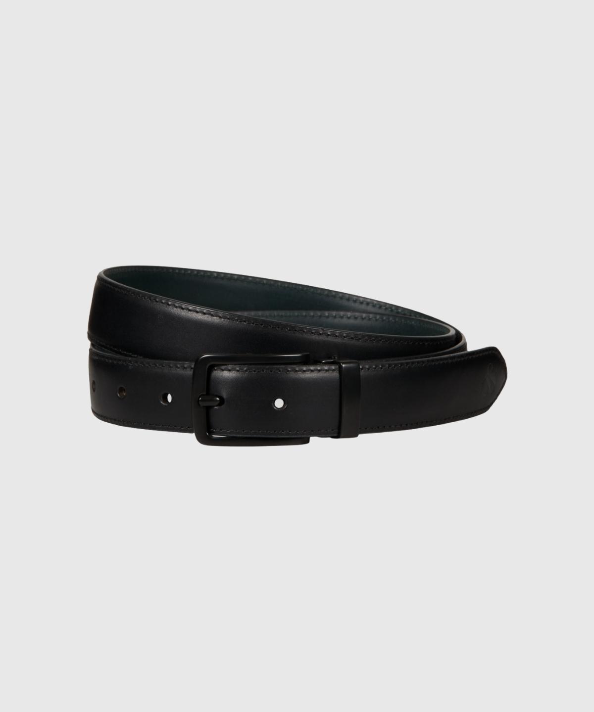 Reversible clean leather belt