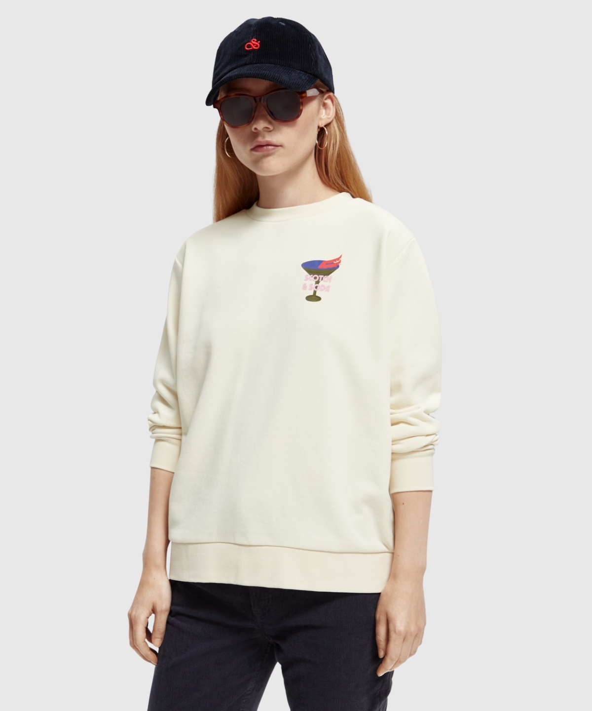 Relaxed fit crewneck sweater