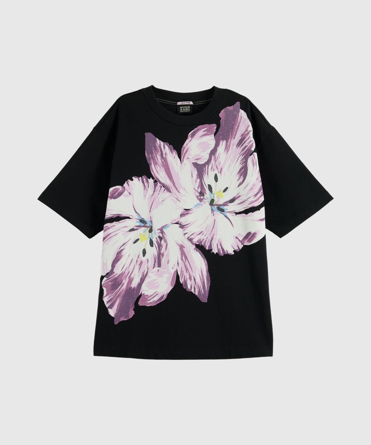 Twin-tulip oversized-fit T-shirt in Organic Cotton