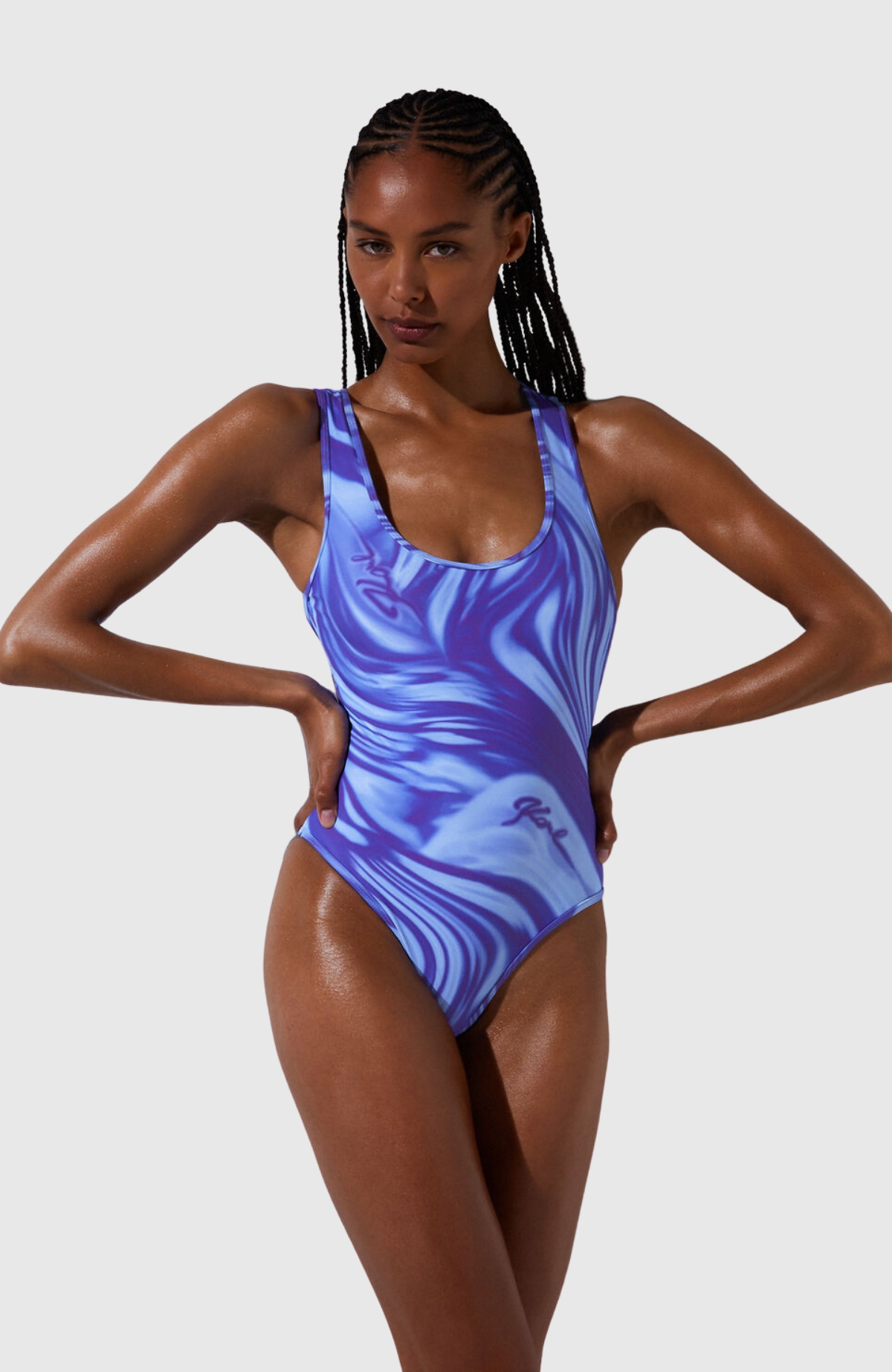 Asymmetrical Aop Swimsuit