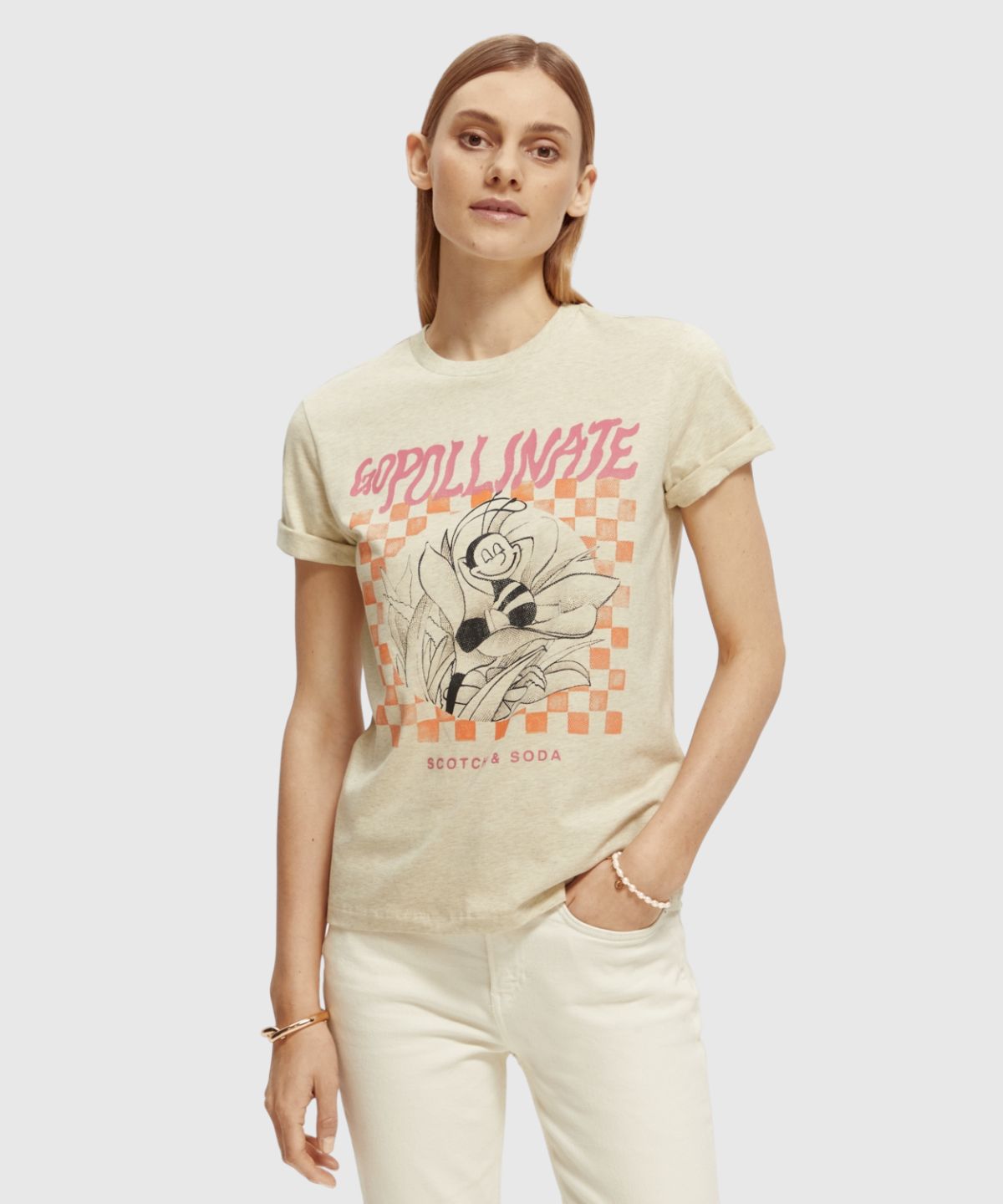 Big front artwork regular fit T-shirt in Organic Cotton