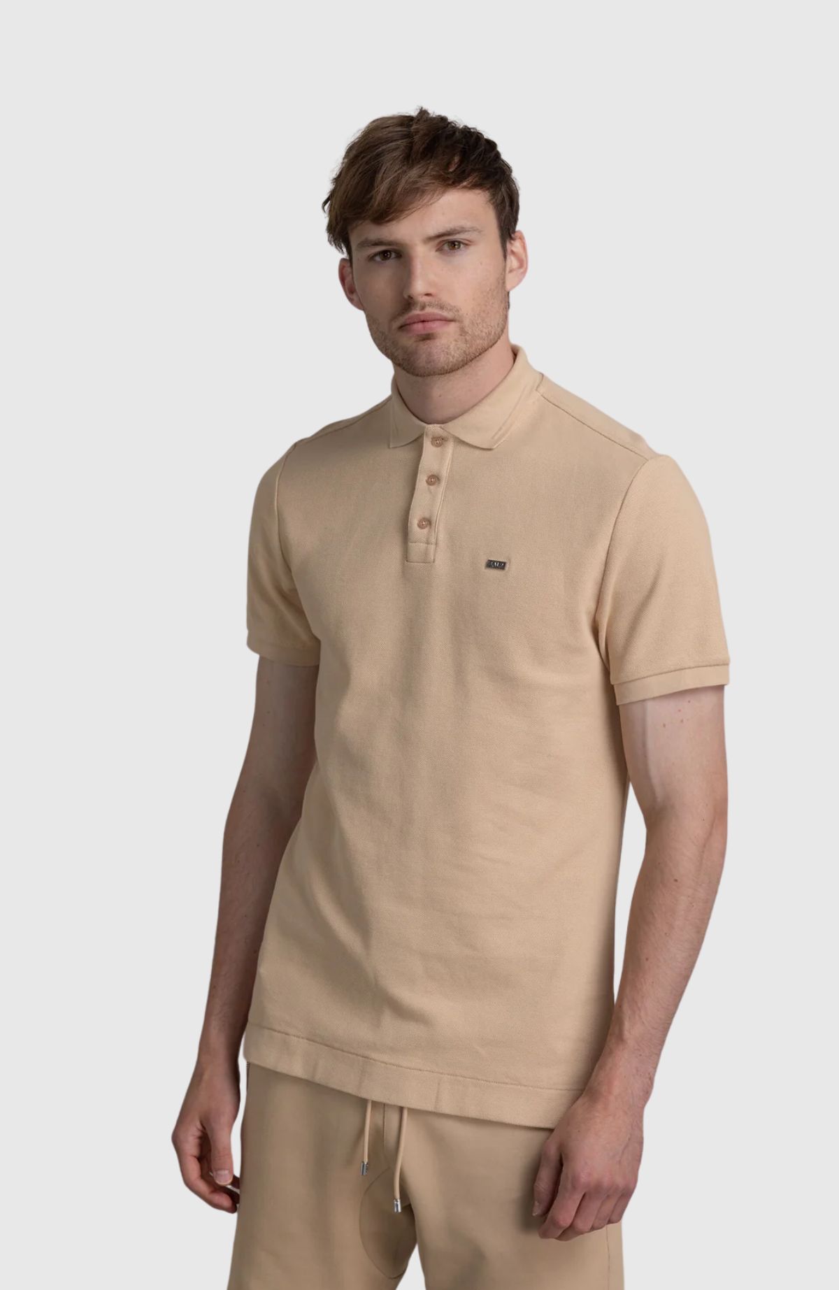 Sebastian Metal Brand Slim Polo