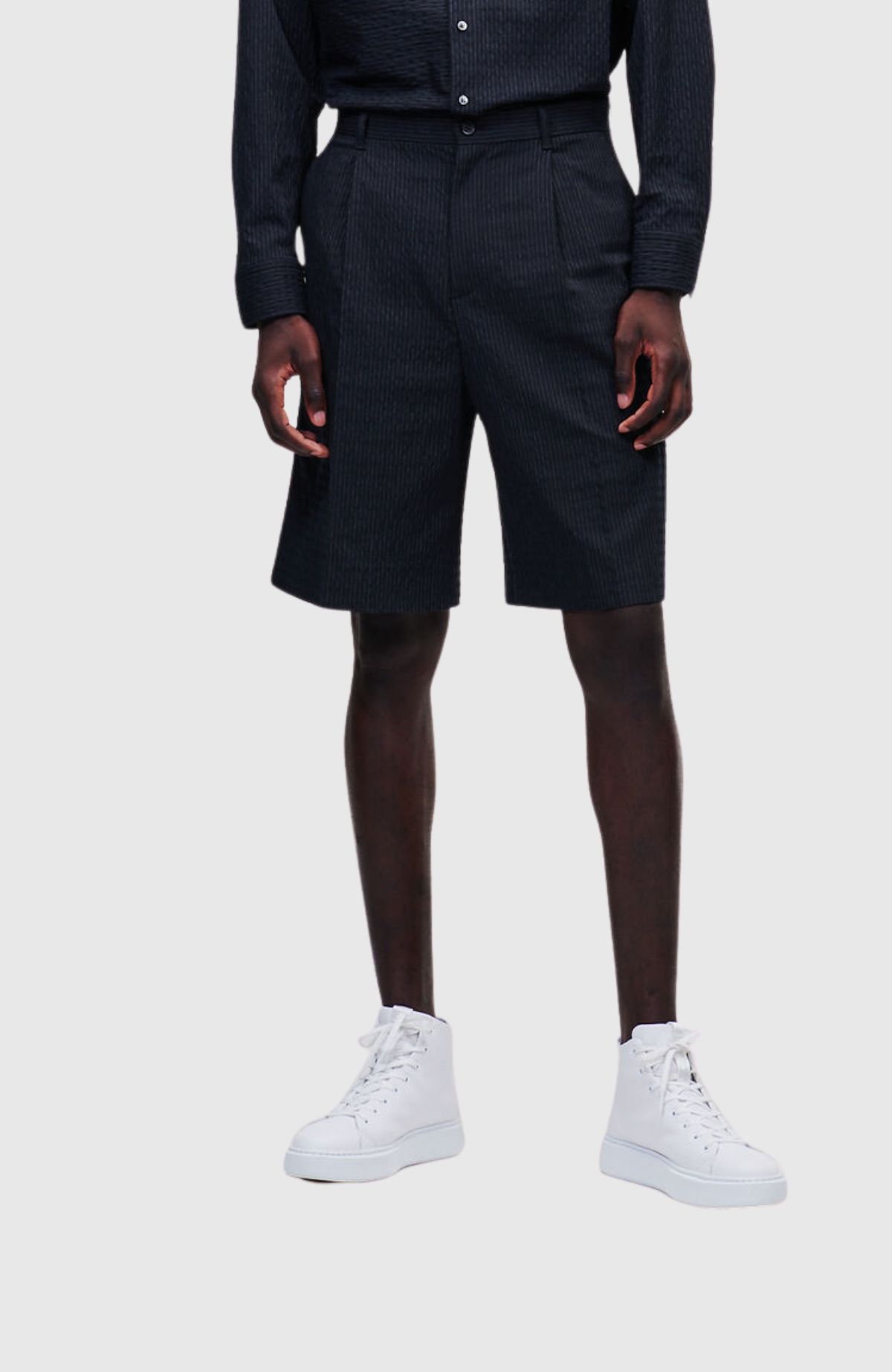 Seersucker Pinstripe Shorts