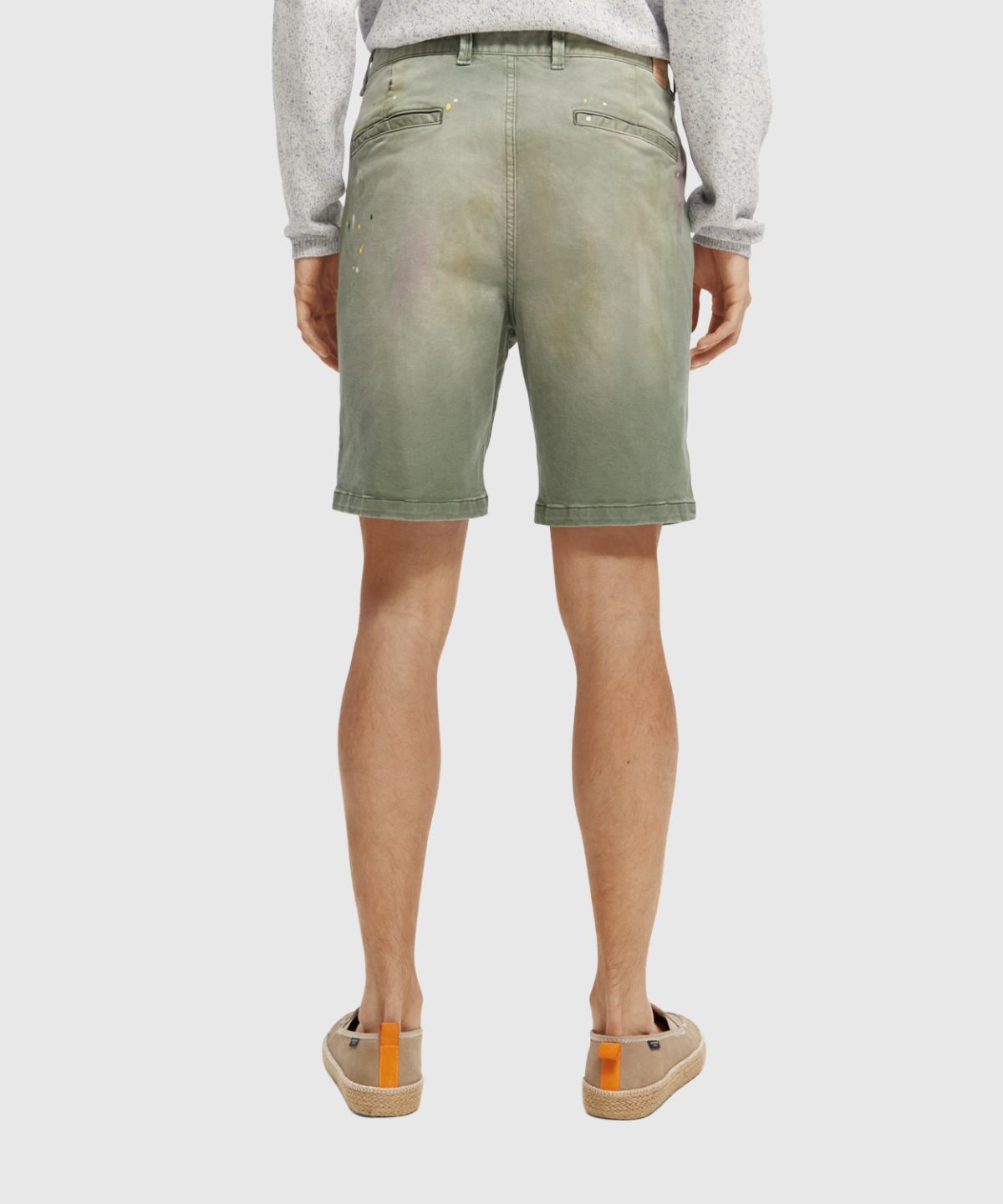 Fave – Worked-out garment-dyed twill short