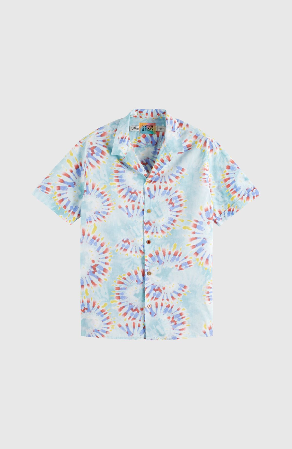 Cotton voile printed shirt