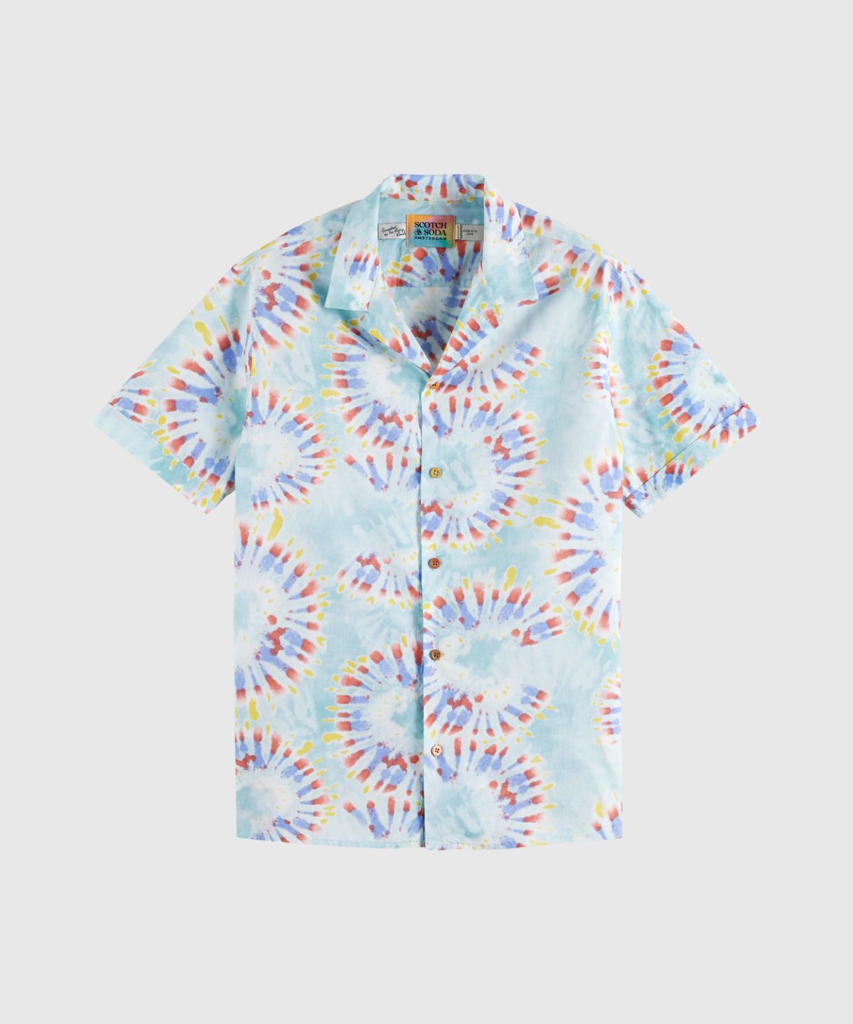 Cotton voile printed shirt