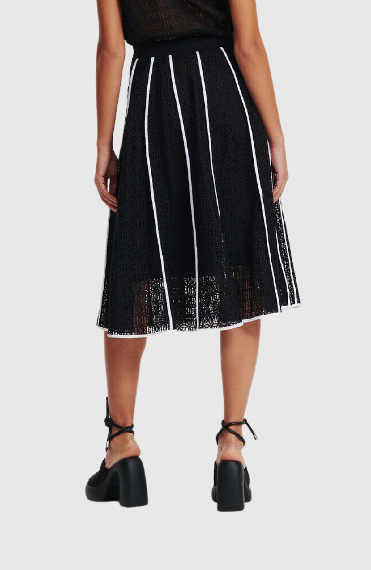 Kl Embroidered Lace Skirt