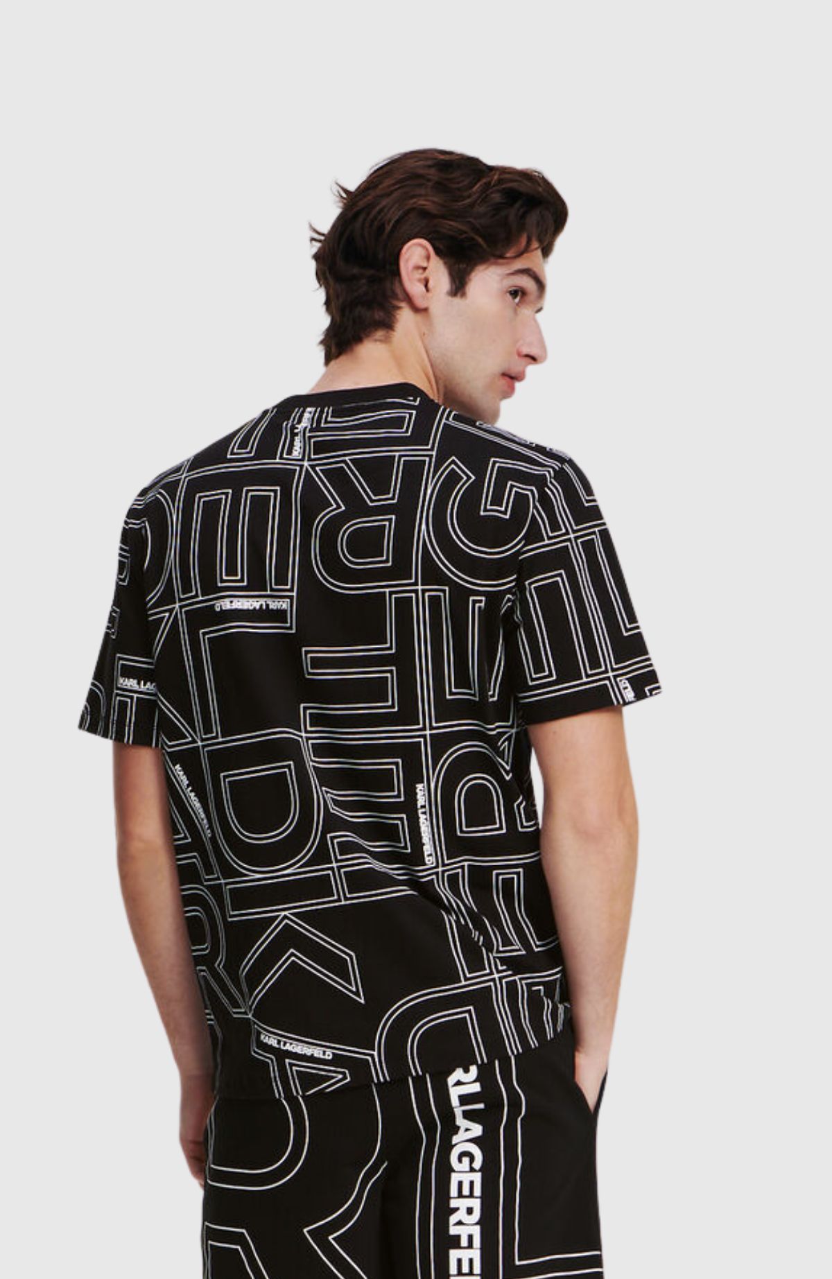 Men's KLJ MONOGRAM SHIRT by KARL LAGERFELD