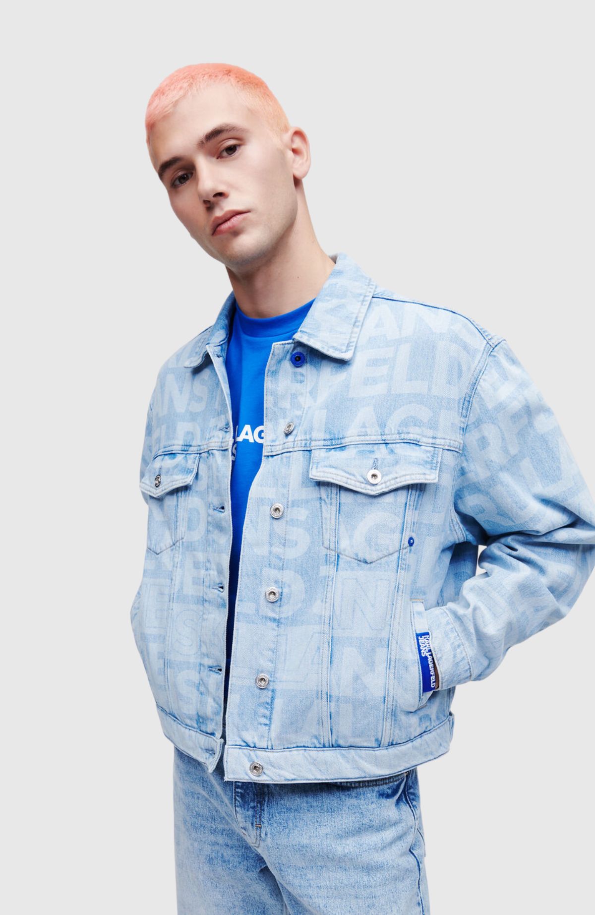 KLJ Logo Laser Denim Jacket