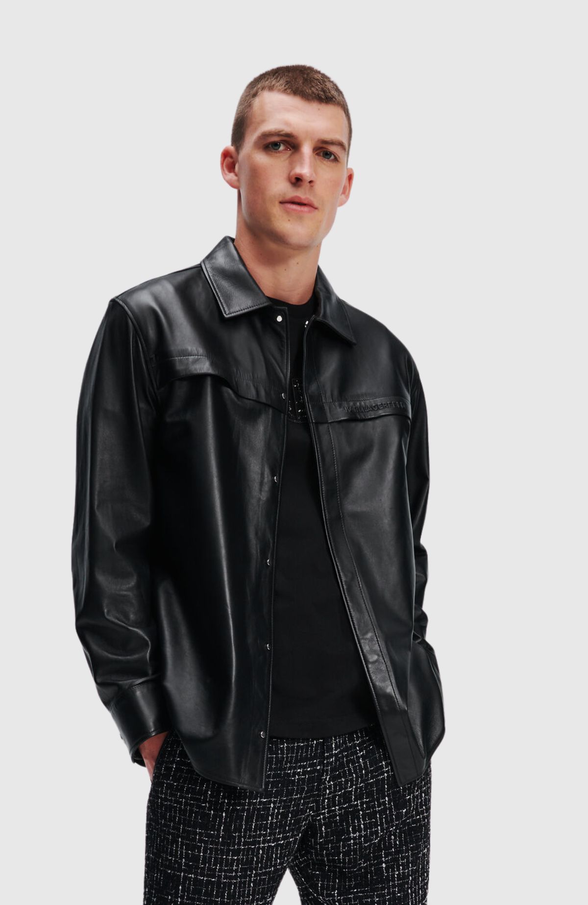Leather Shirt W/ Pocket - Maxx Group