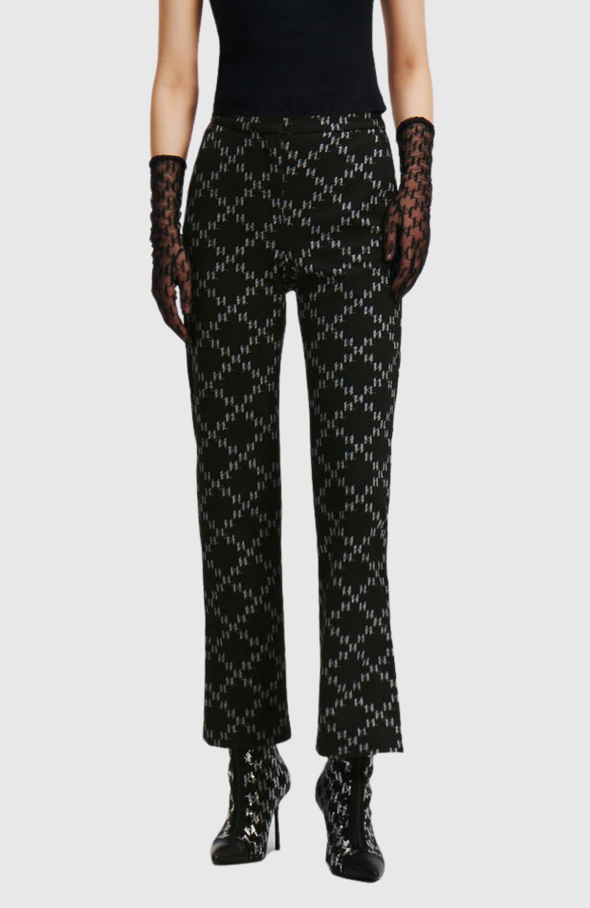 Jacquard Punto Pants