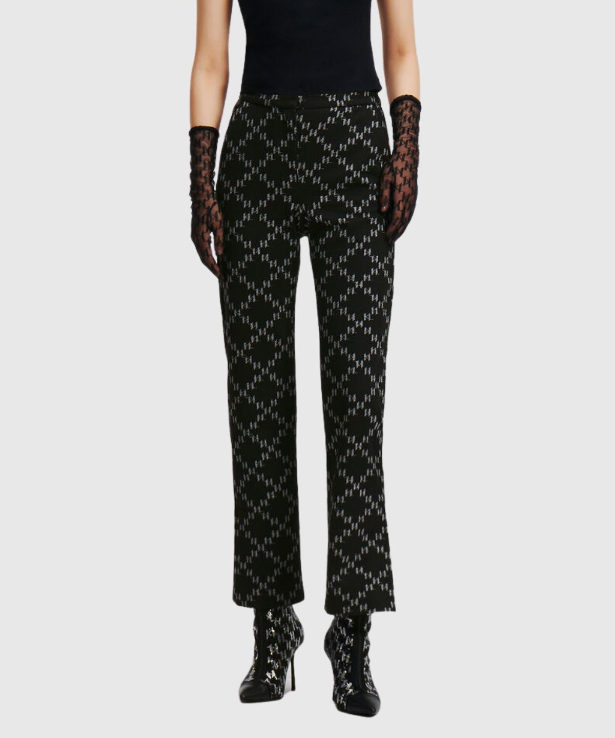 Jacquard Punto Pants