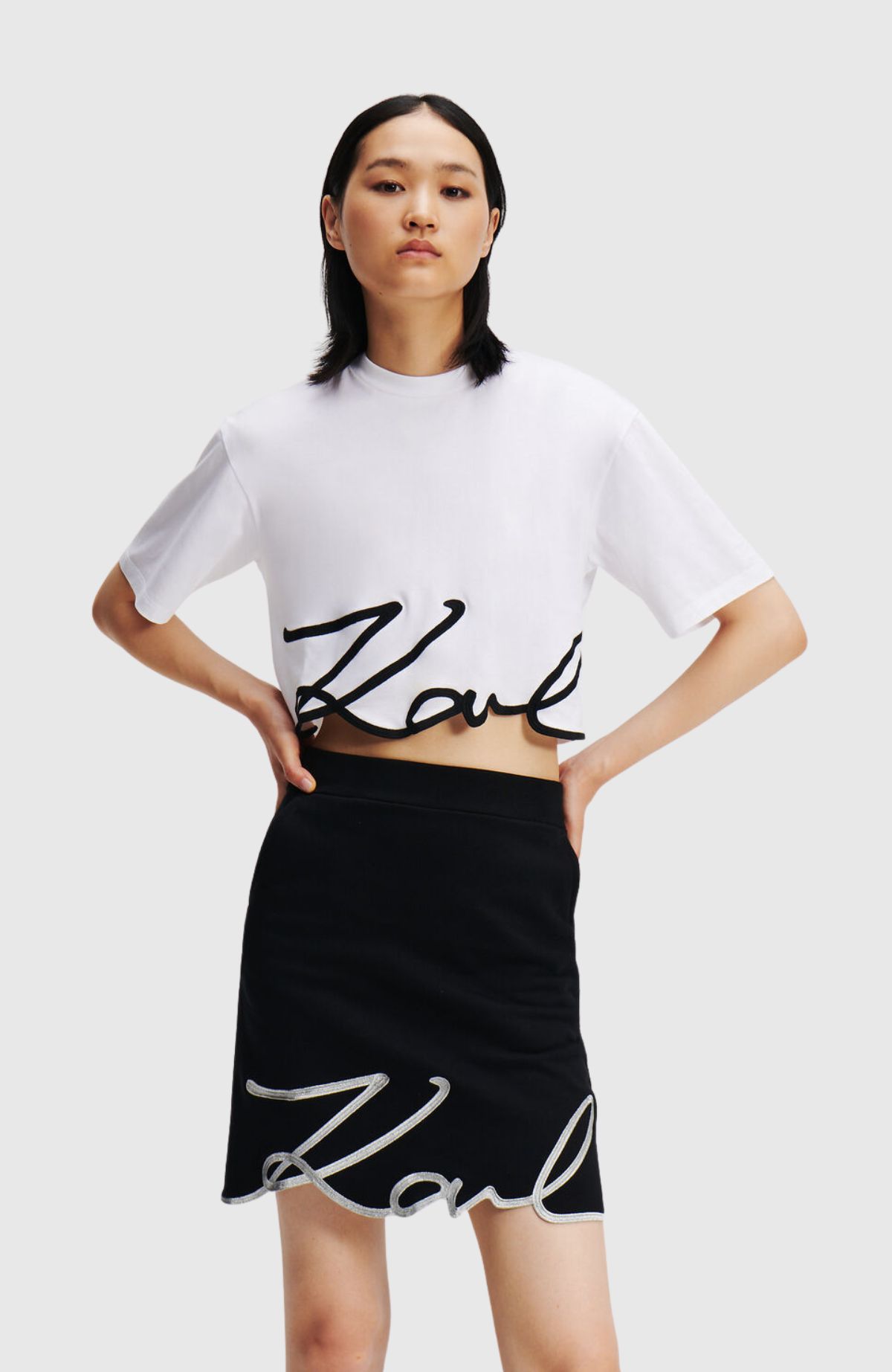 Karl Logo Hem T-Shirt