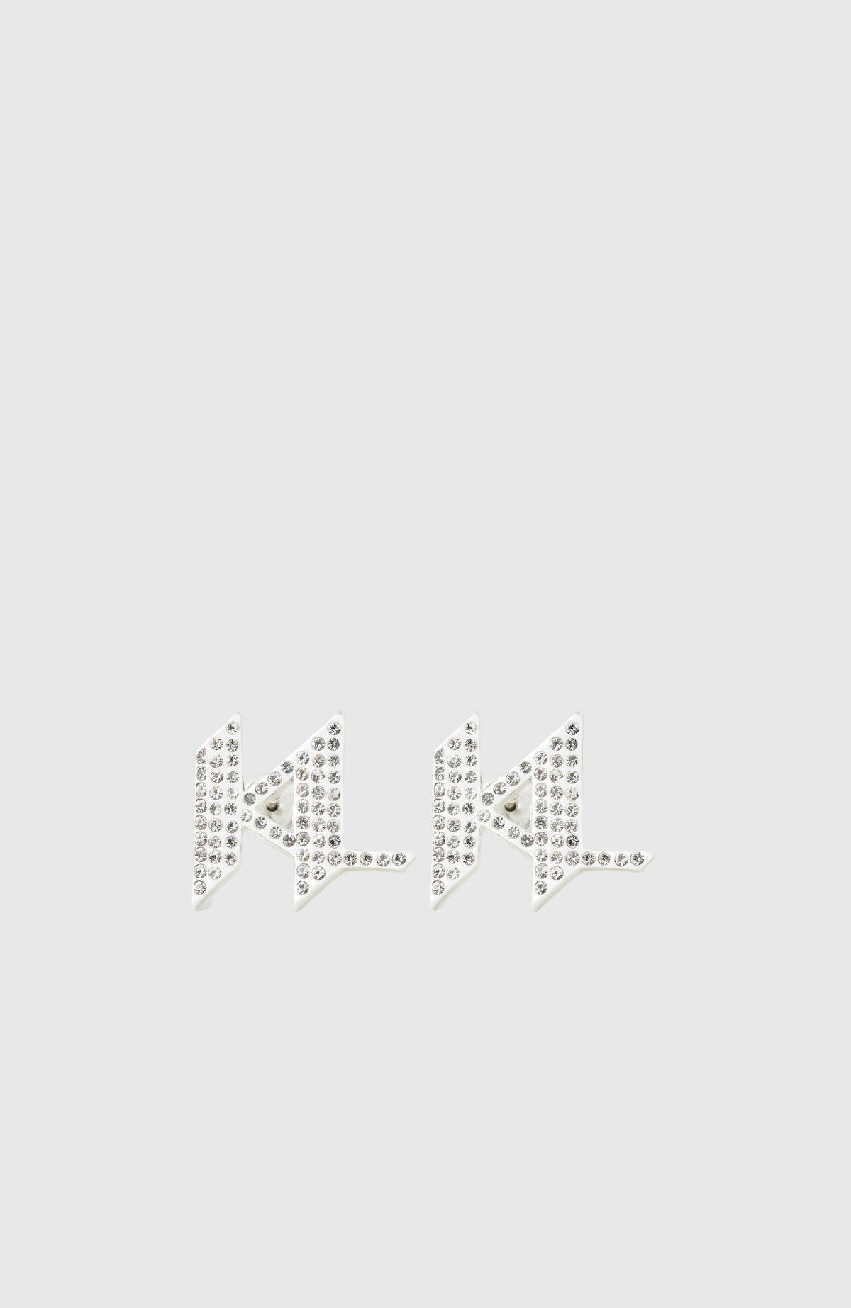 K/Monogram Chain Pave Studs