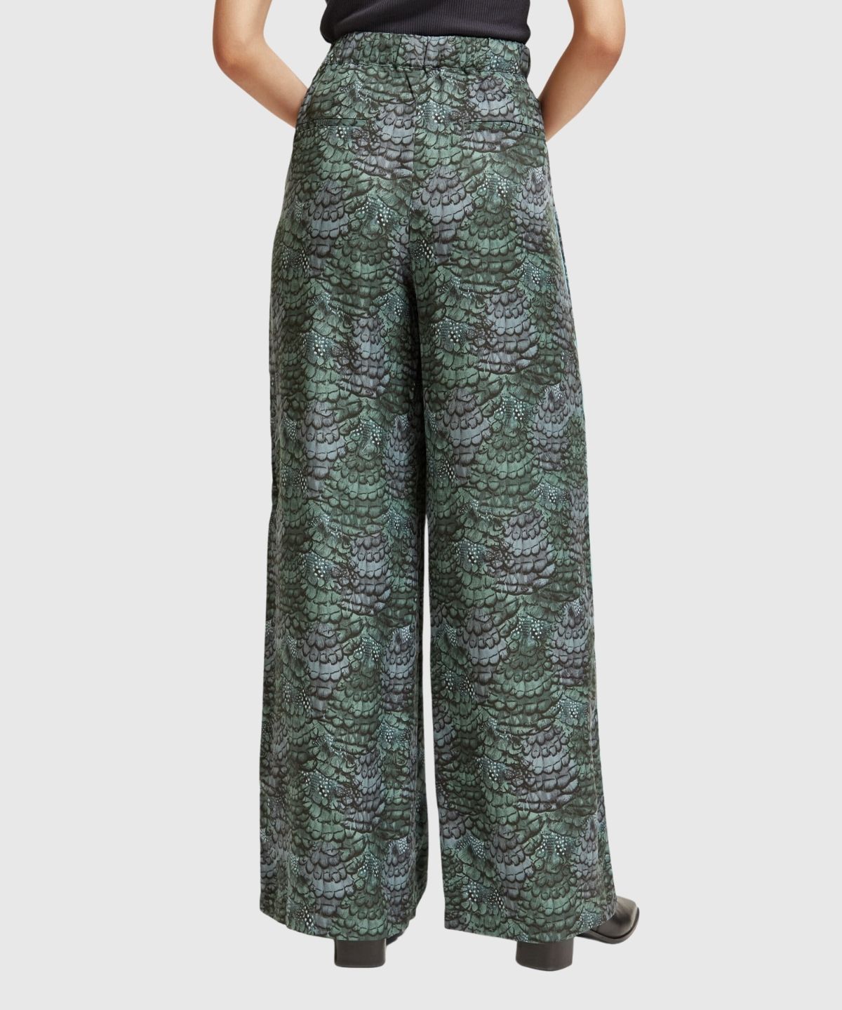 Eleni – high rise wide leg pyjama pants