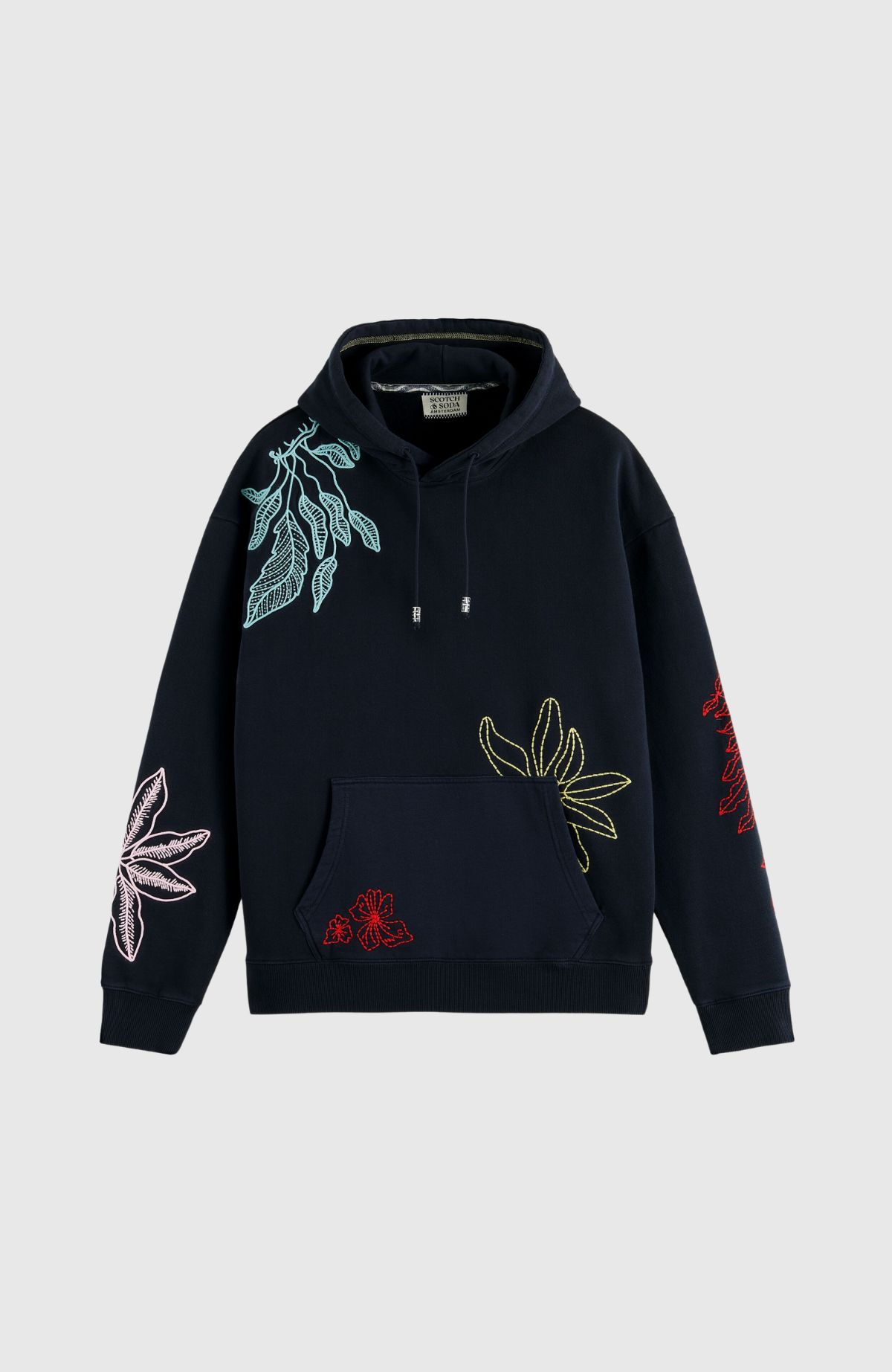 Floral Embroidery Hoodie - Maxx Group