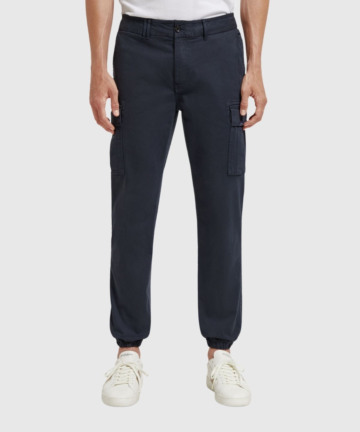 Stuart – Slim-Fit washed structured cargo pants