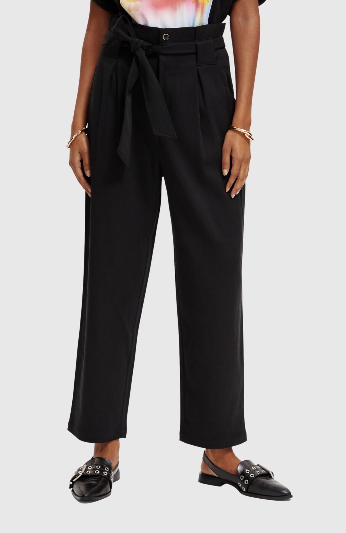 Daisy – High rise straight leg paperbag trousers