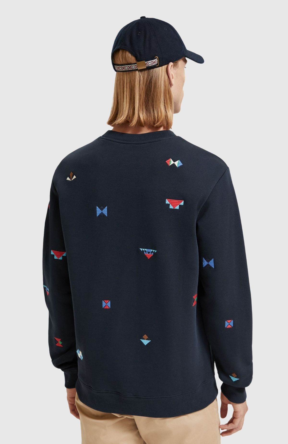 Regular – fit AOP Embroidery Sweatshirt