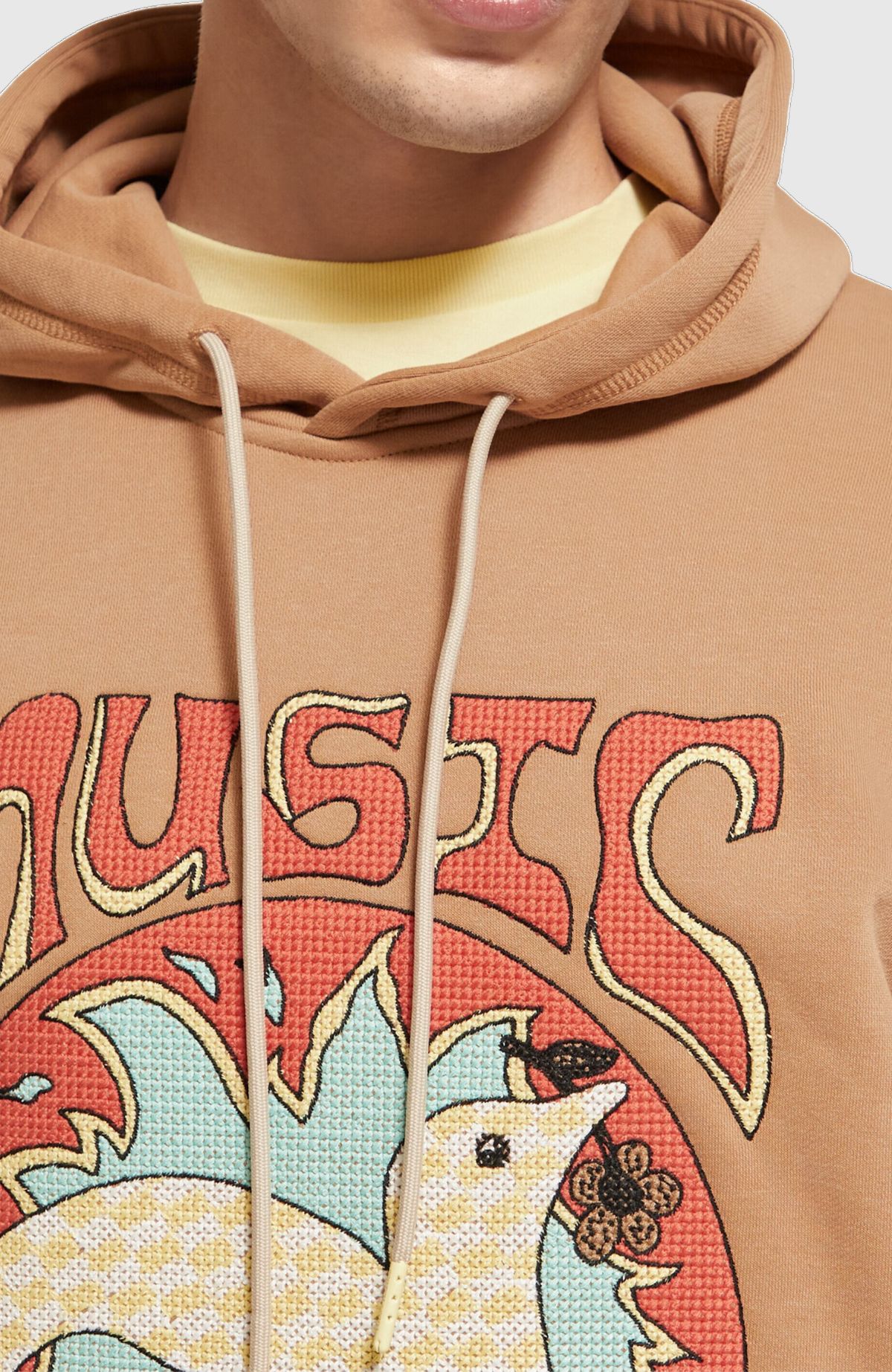 Relaxed fit artwork hoodie in Organic Cotton