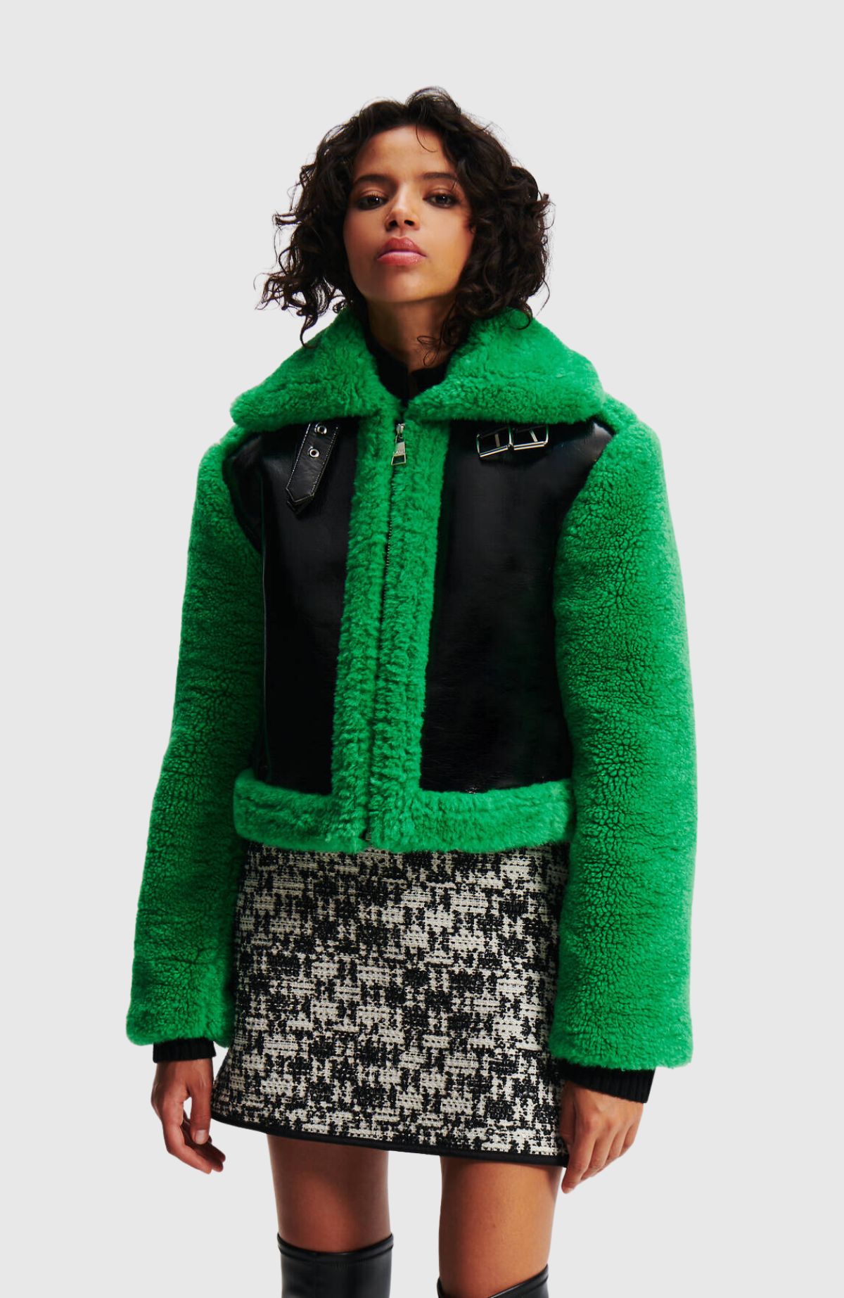 Faux Fur Shearling Aviator