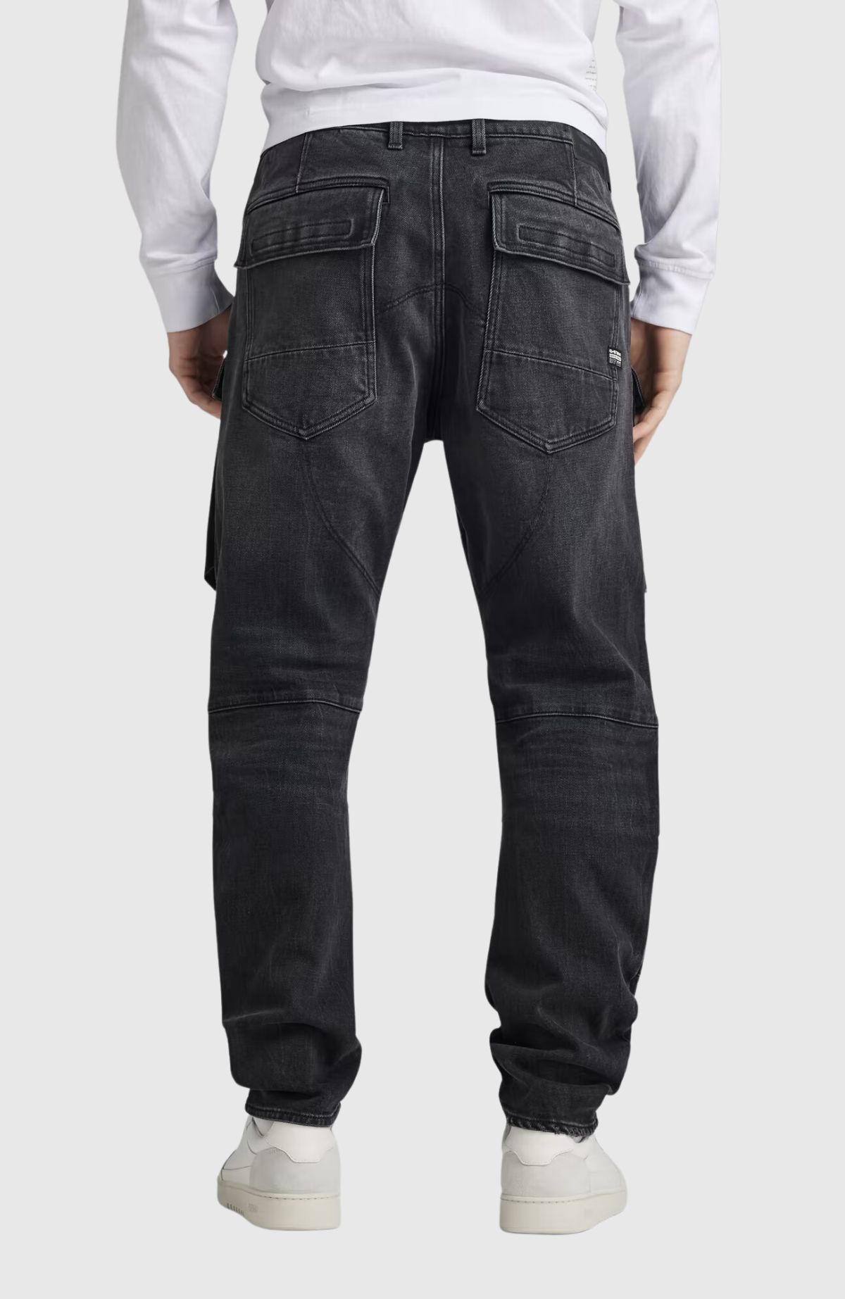 3D Straight Tapered Denim Cargo