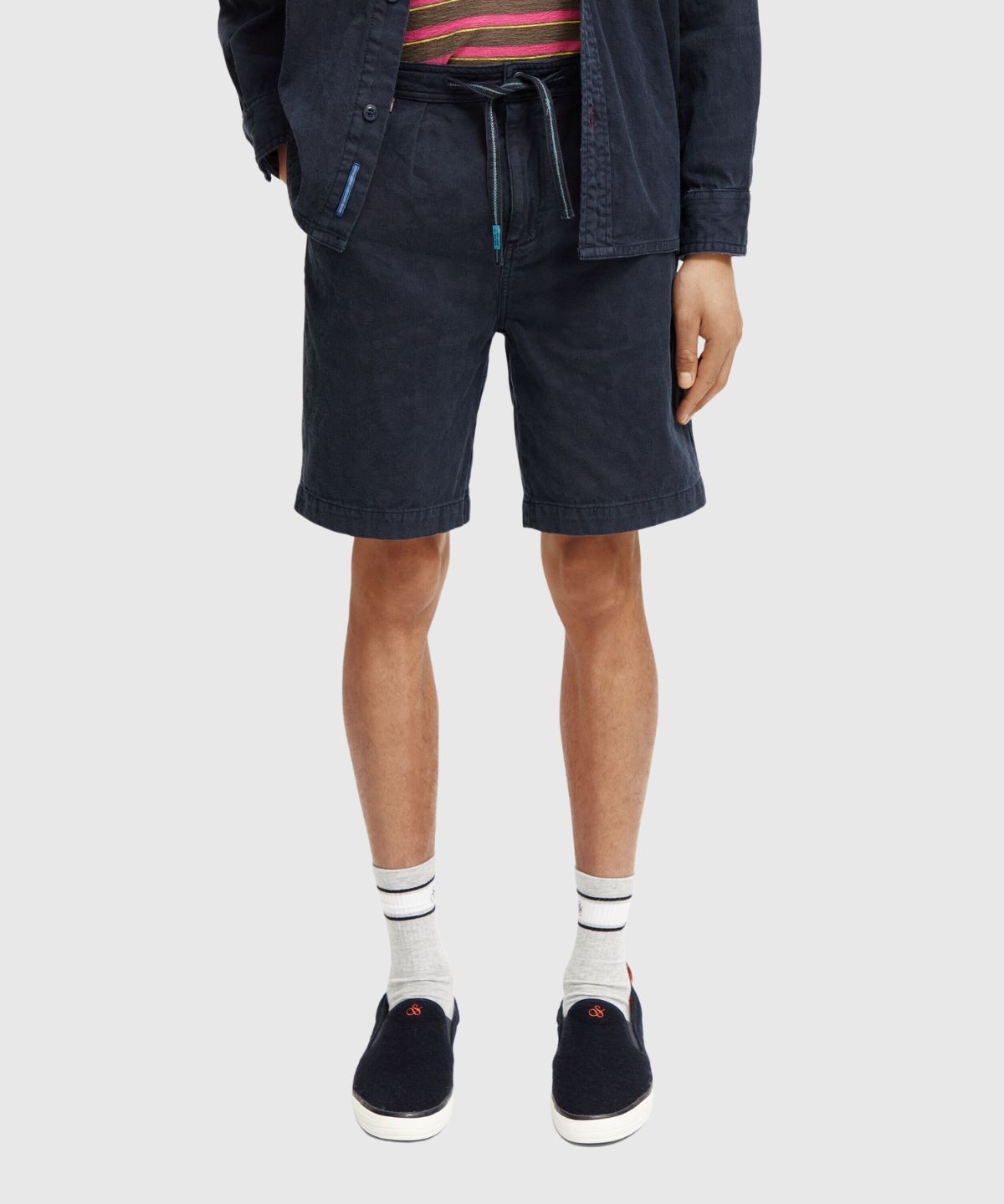 Fave – jacquard garment-dyed bermuda shorts