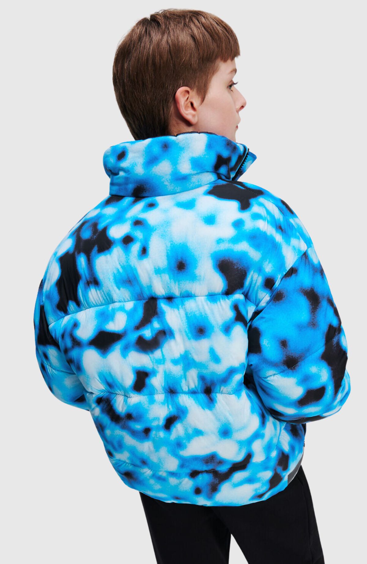 KLJ Blurred Aop Puffer Jacket