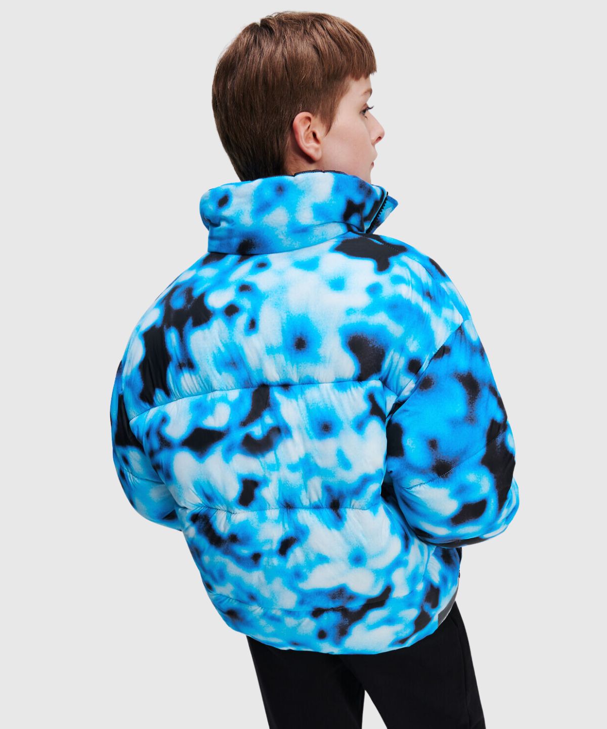 KLJ Blurred Aop Puffer Jacket