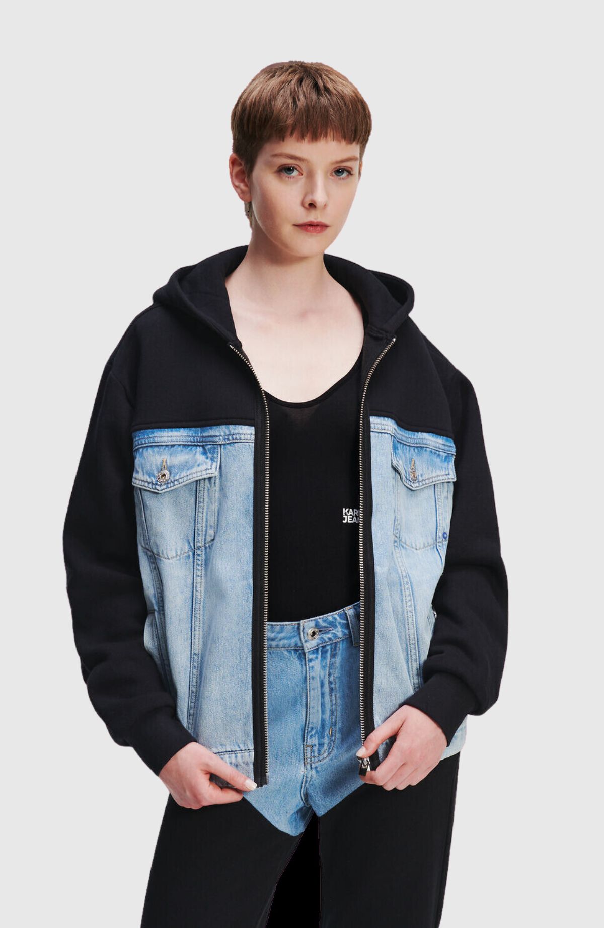 KLJ Jersey Denim Jacket