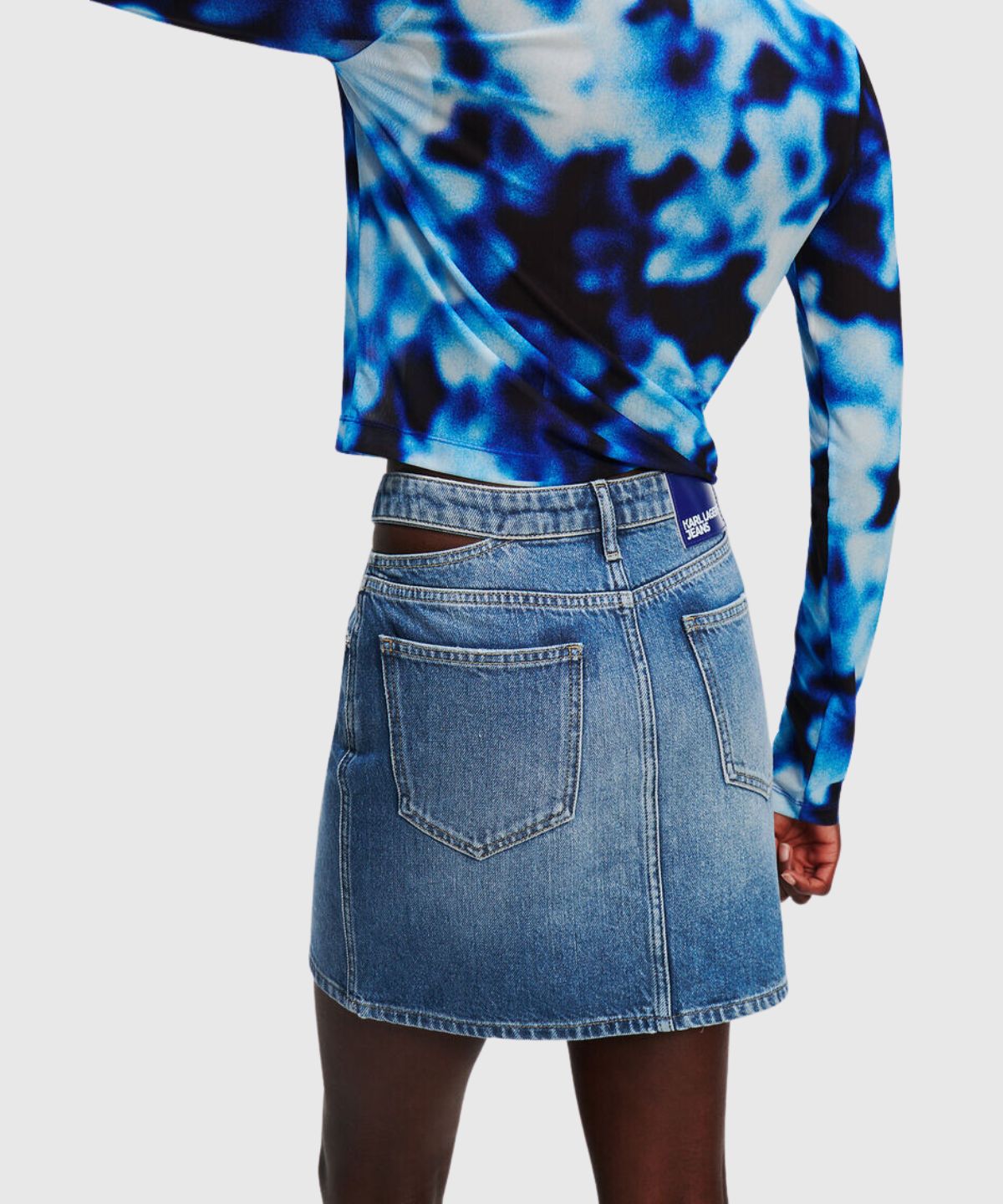 KLJ Mini Split Wb Skirt Denim