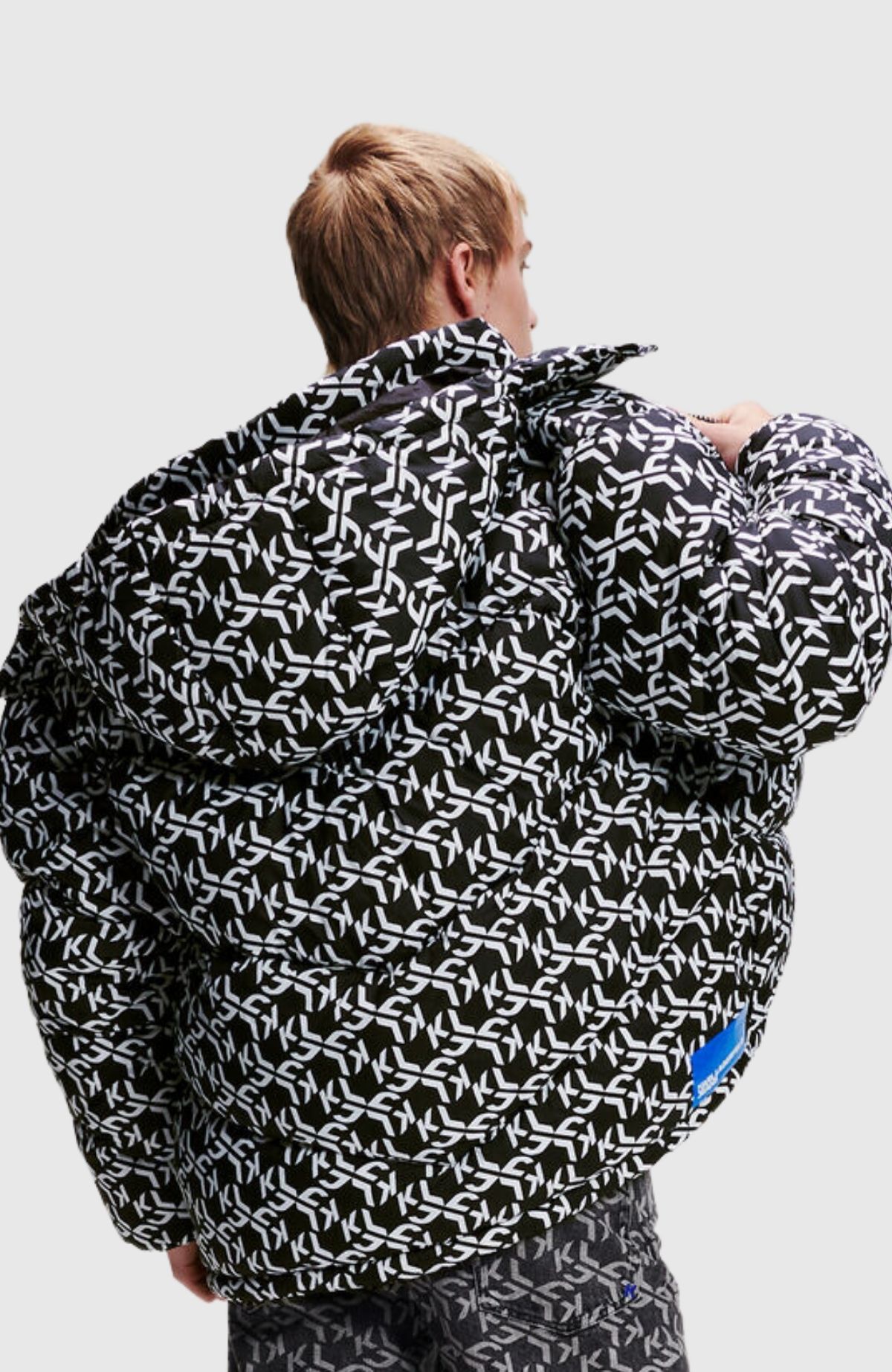 KLJ Monogram Aop Puffer Jacket