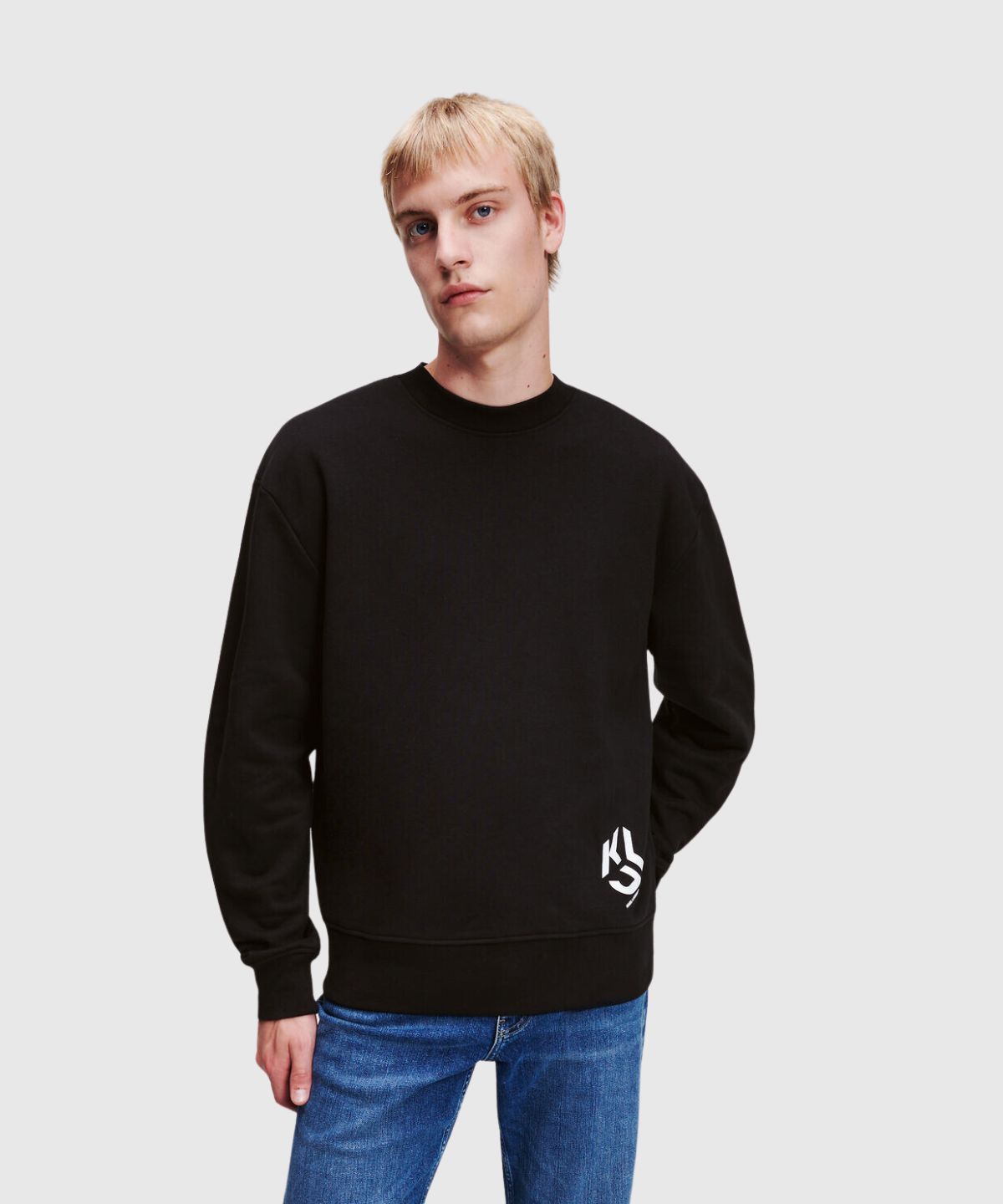 Men's KLJ MONOGRAM SWEATER by KARL LAGERFELD