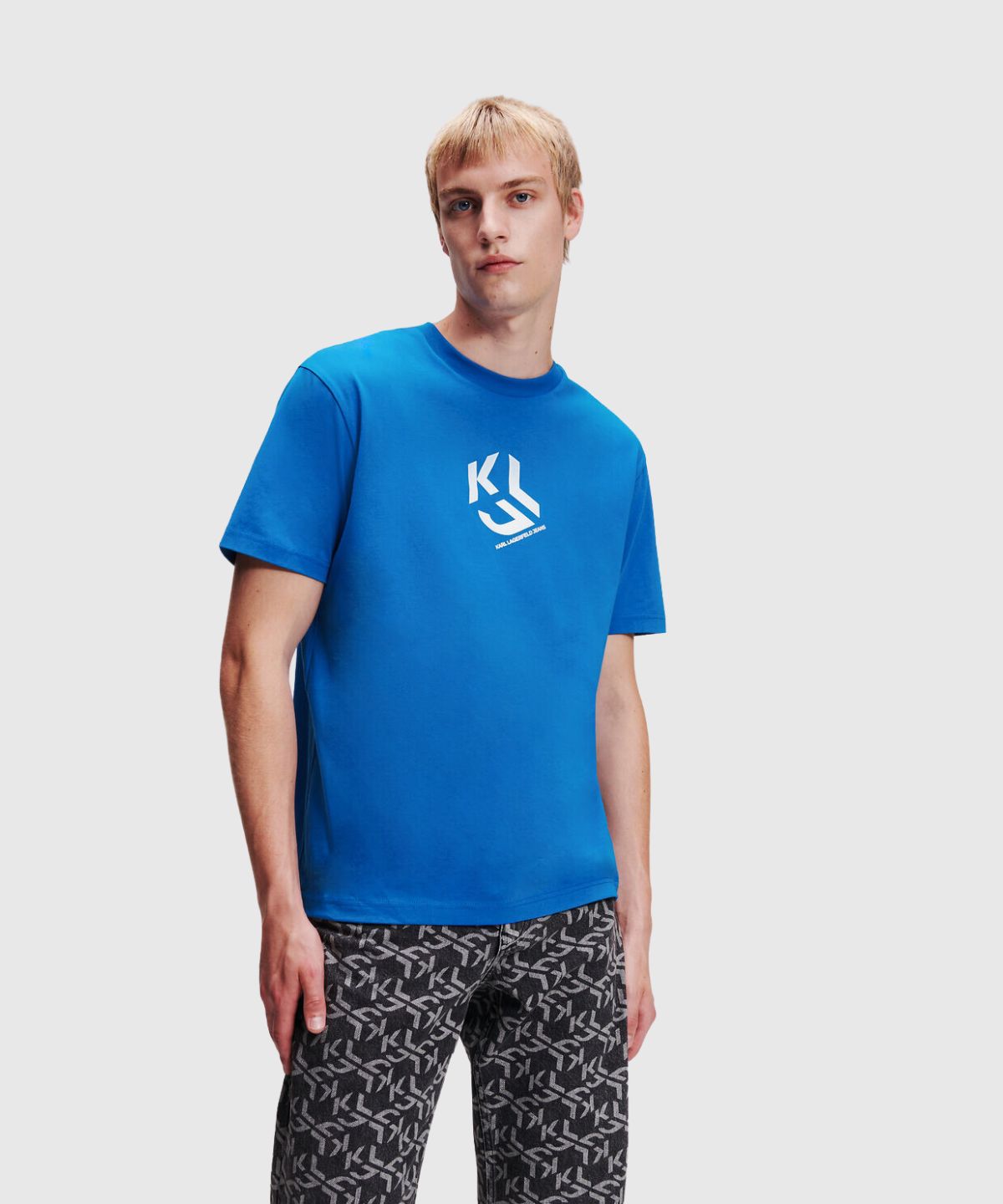 KLJ Regular Monogram Sslv Tee