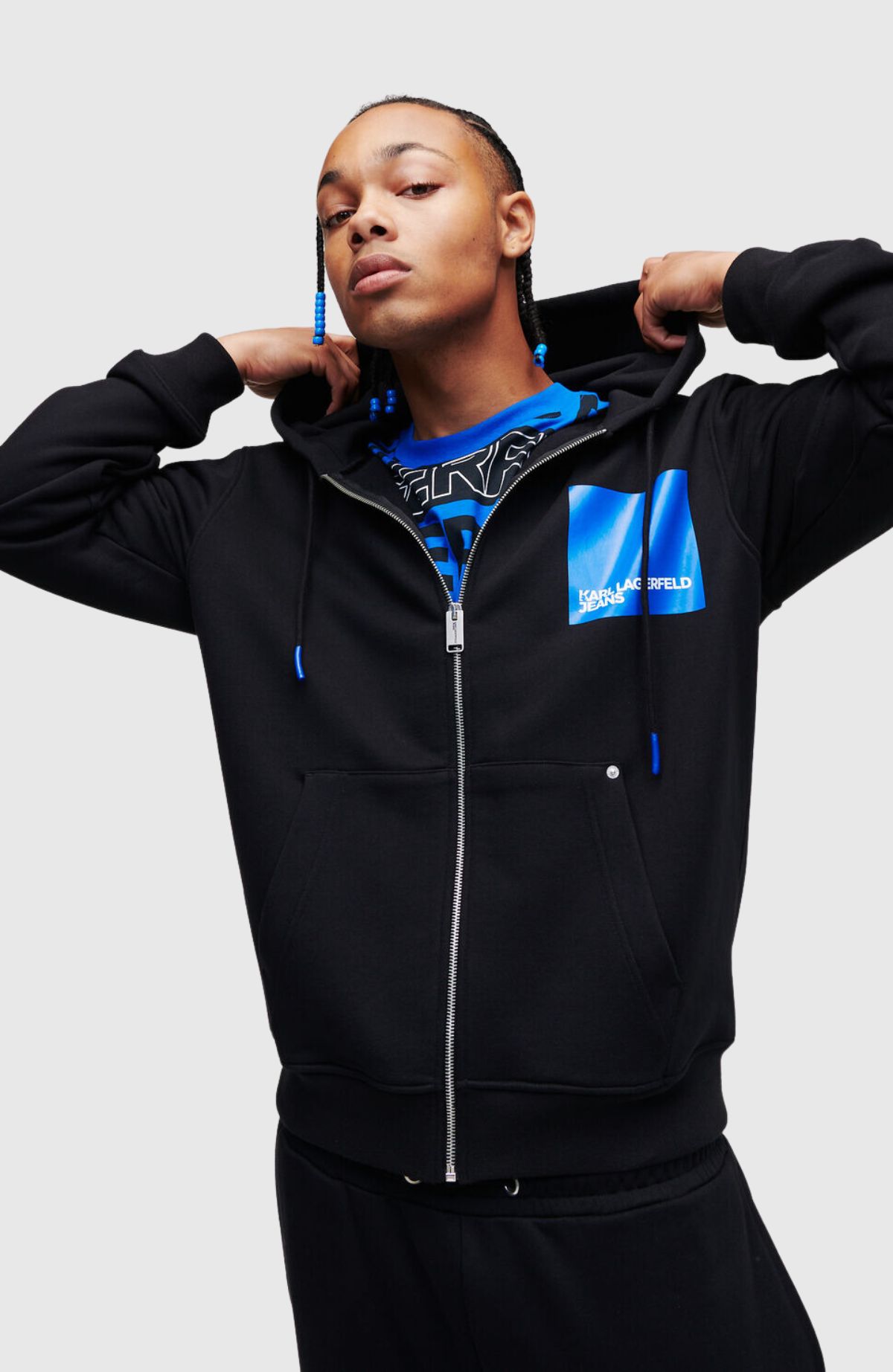 KLJ Regular Zip Up Hoodie