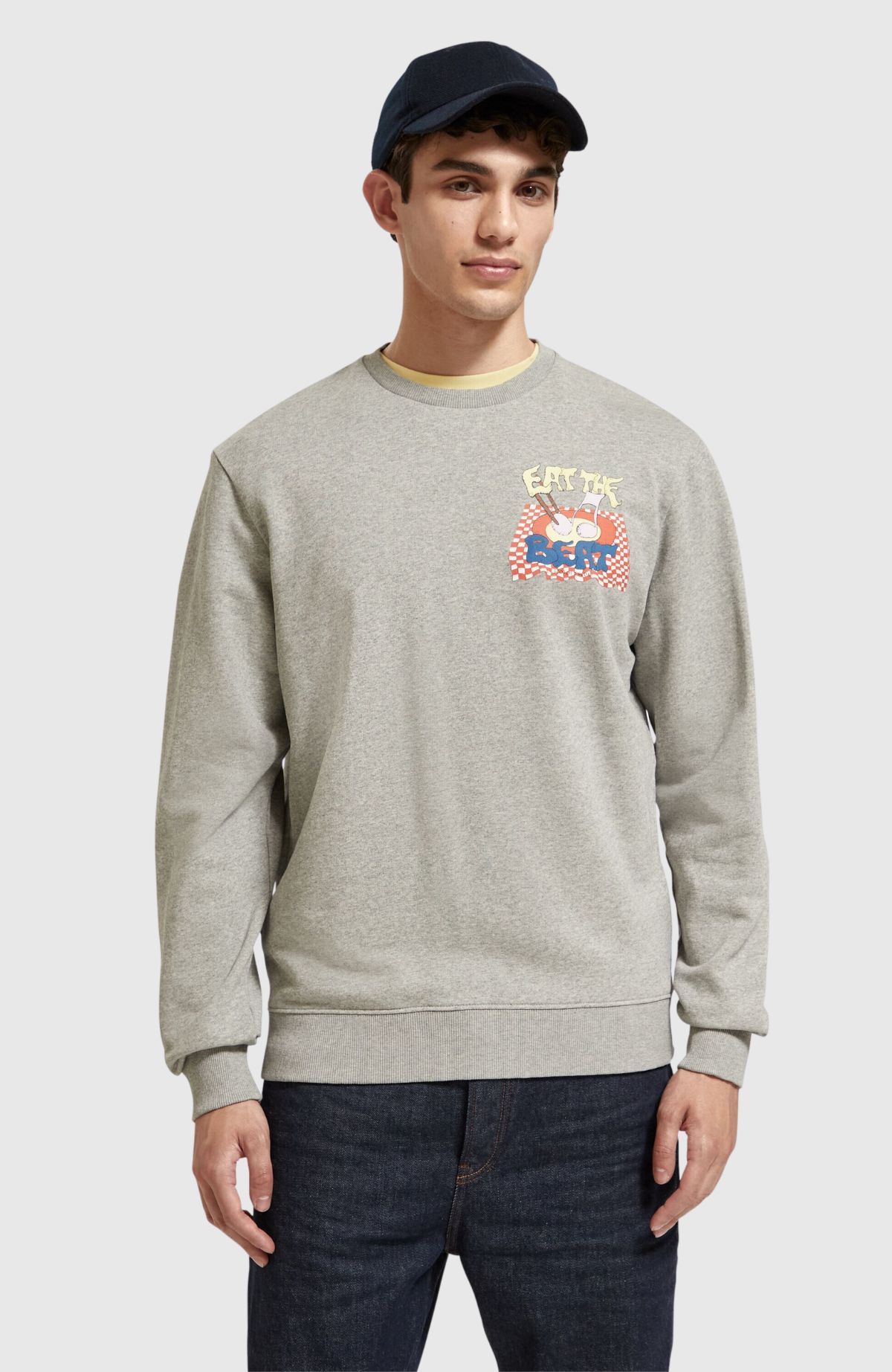Regular fit artwork sweatshirt in Organic Cotton