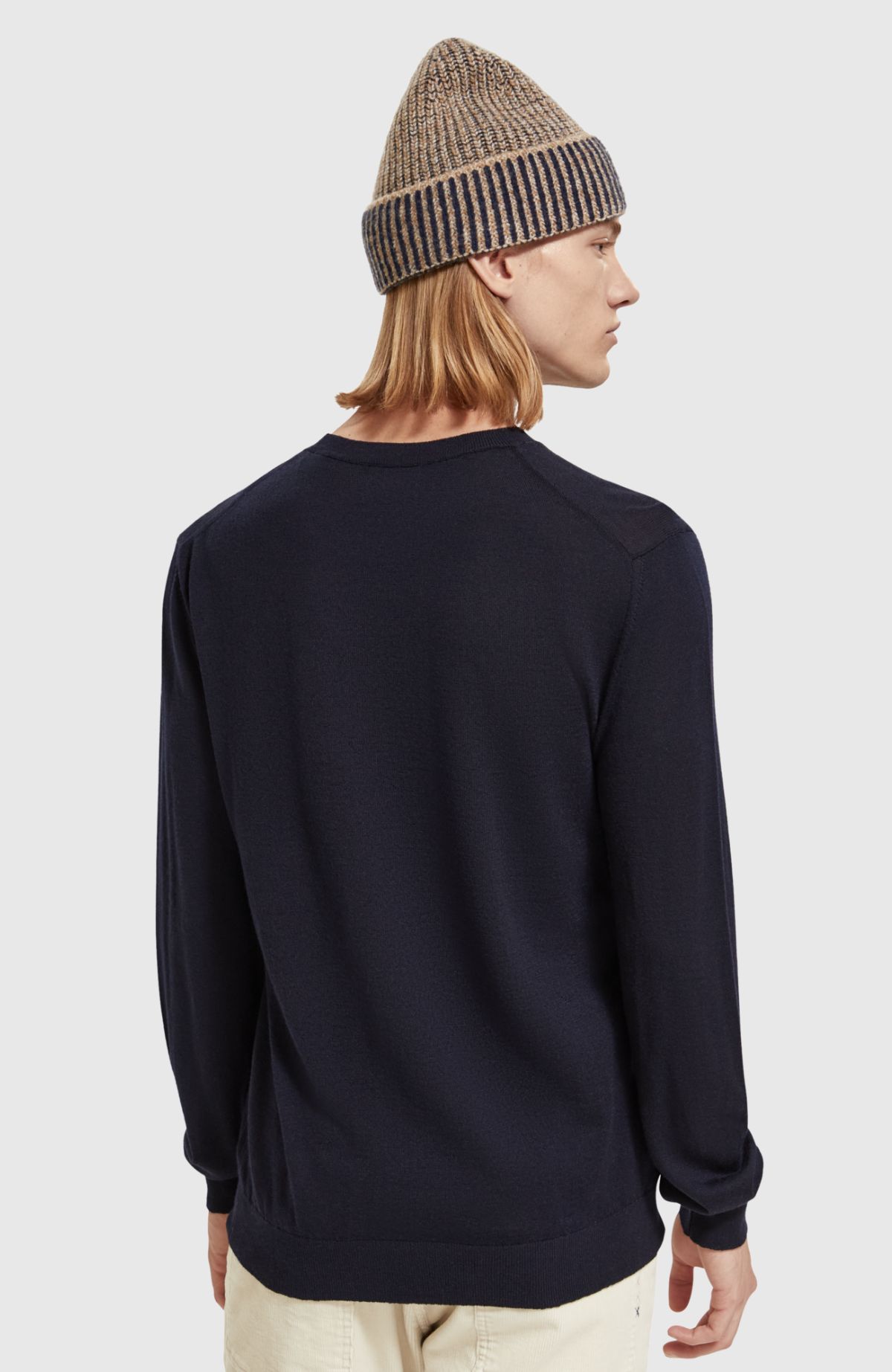 Regular fit free spirit bird pull in Merino Wool