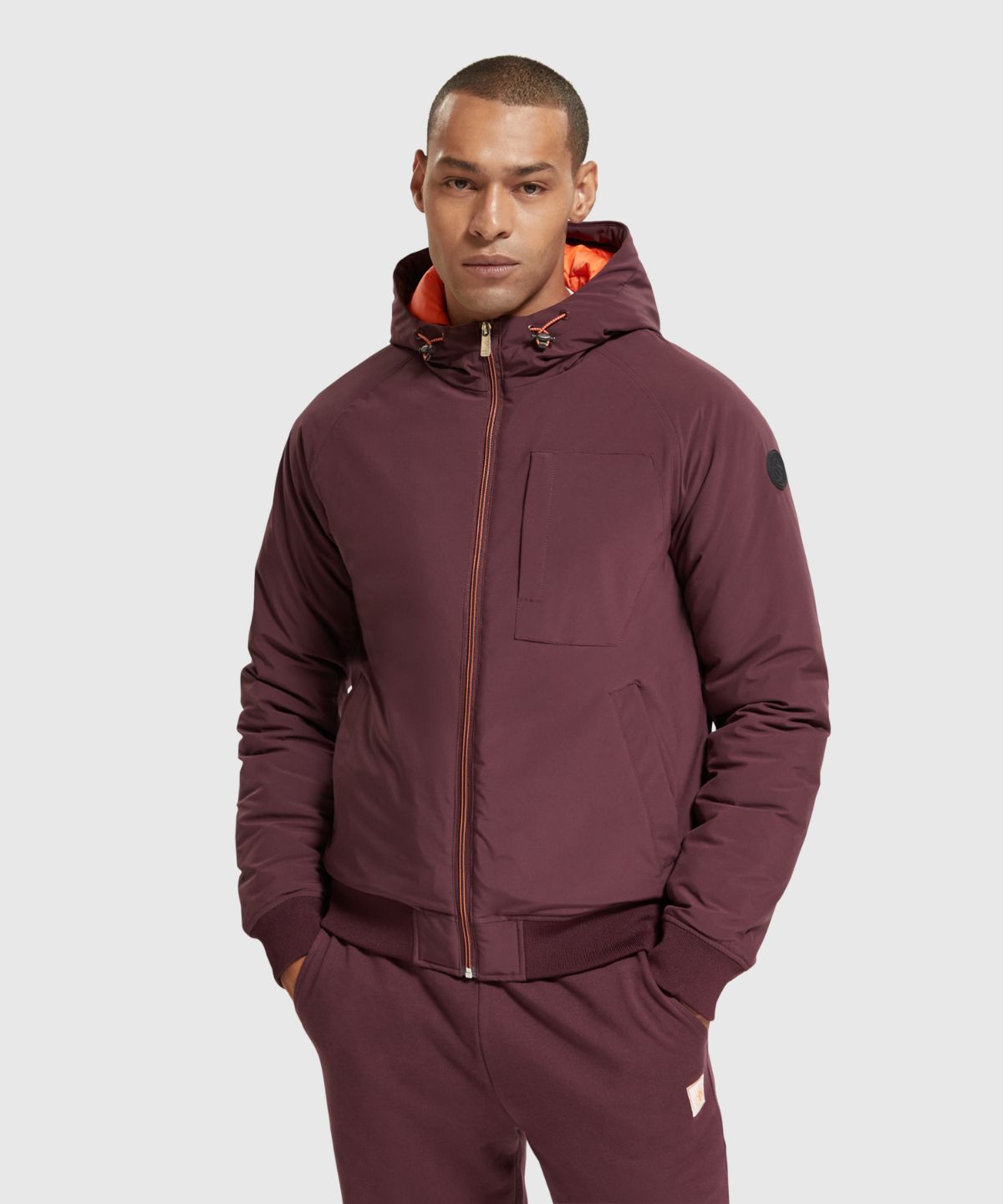Stretch Padded Hooded jacket