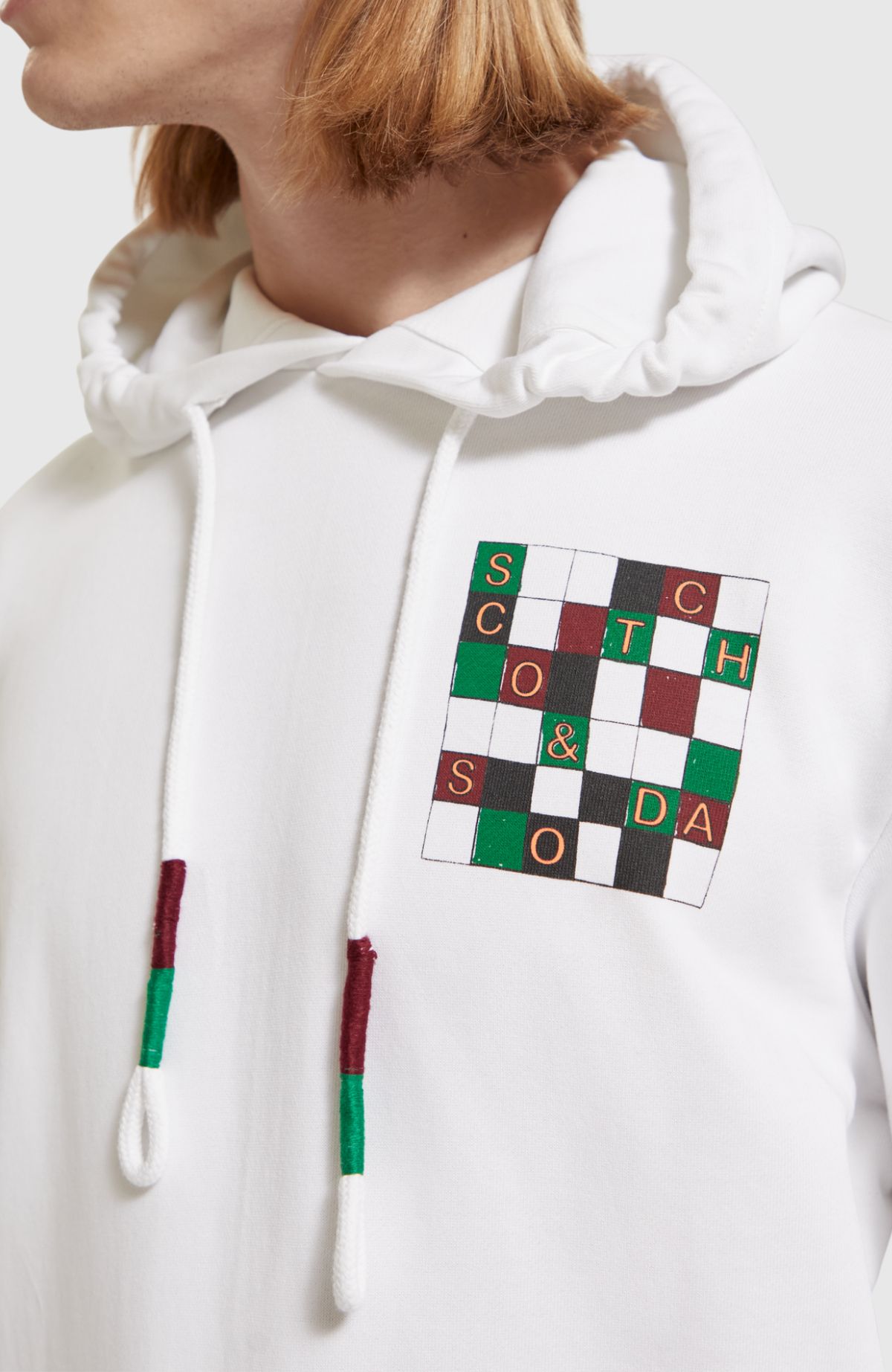 Regular fit artwork hoodie in Organic Cotton