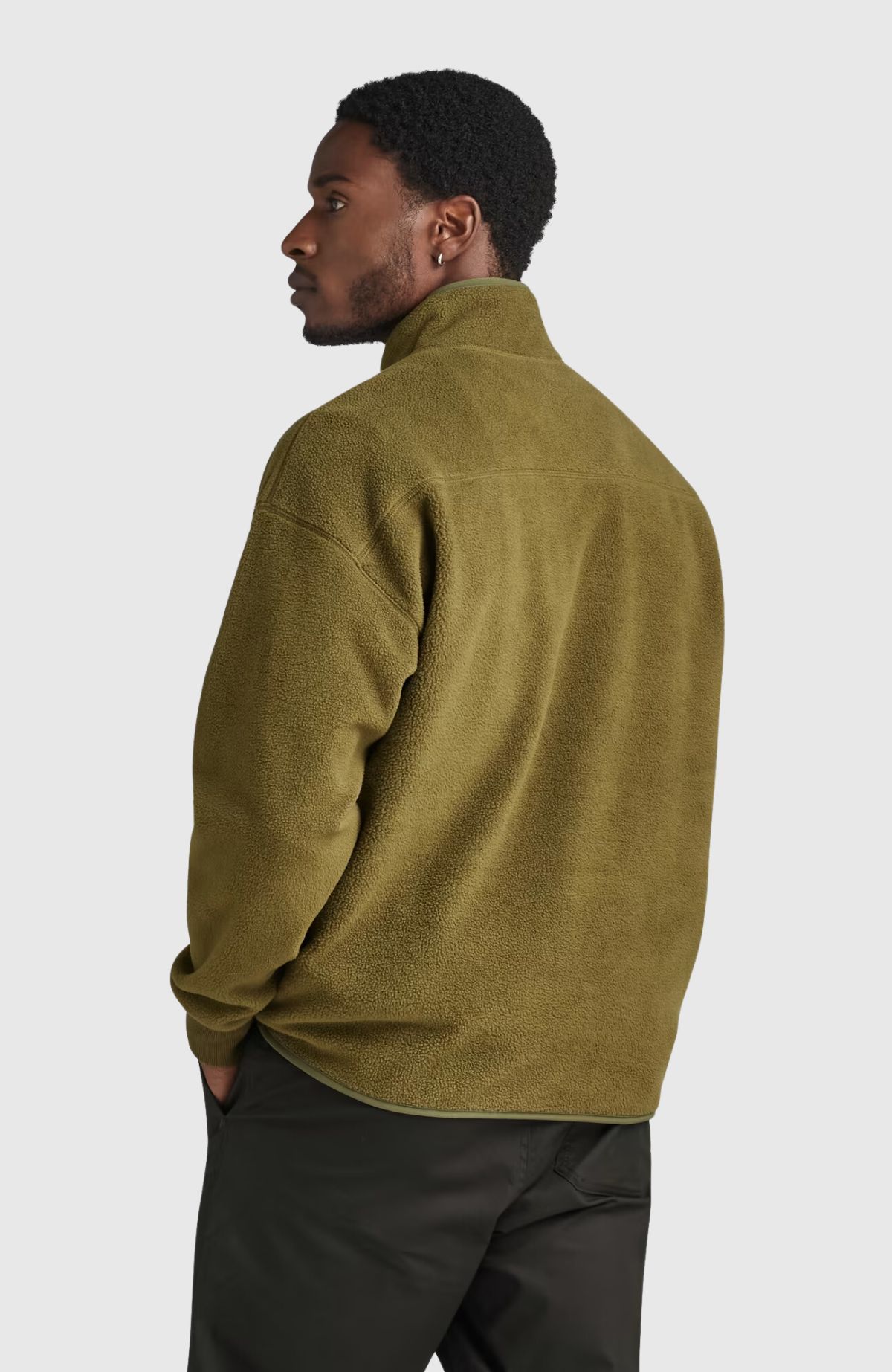 Fleece half zip loose sw