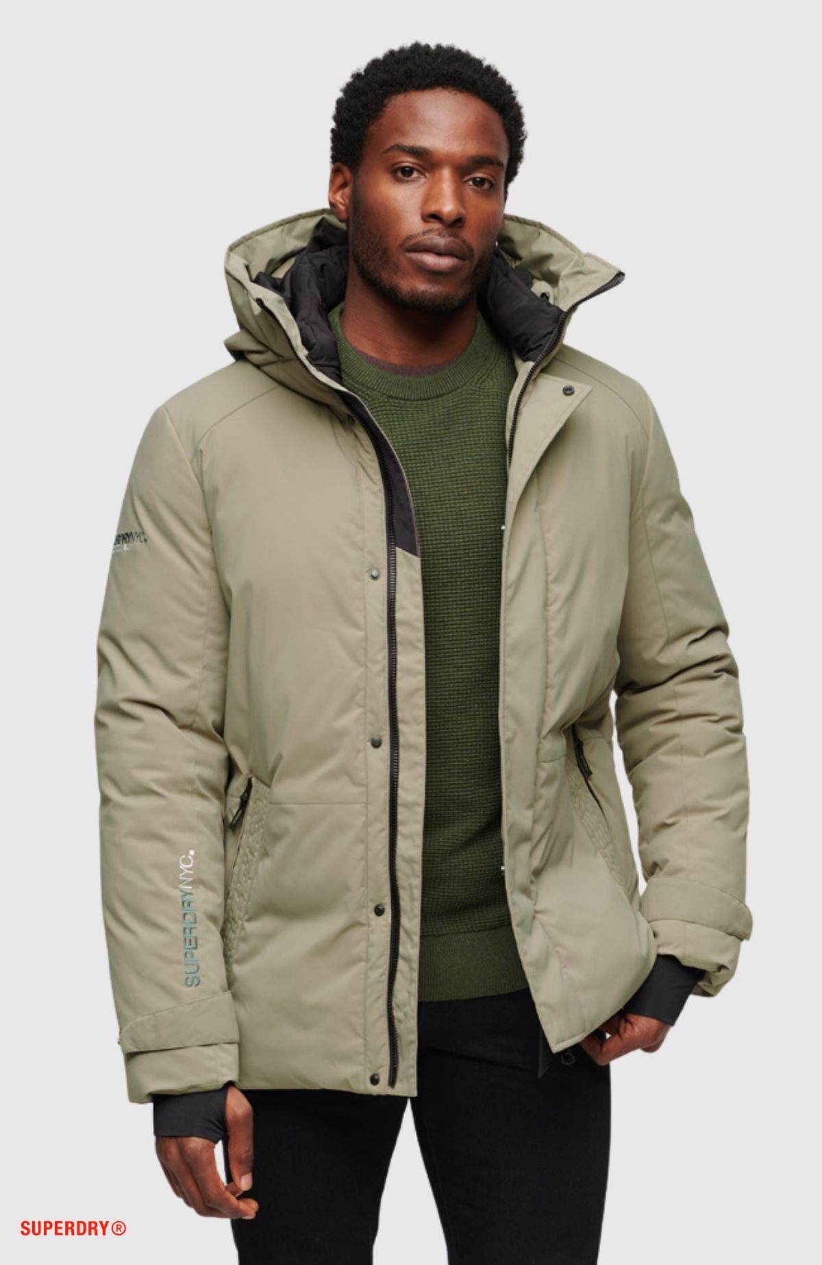 City Padded Hooded Wind Parka - Maxx Group