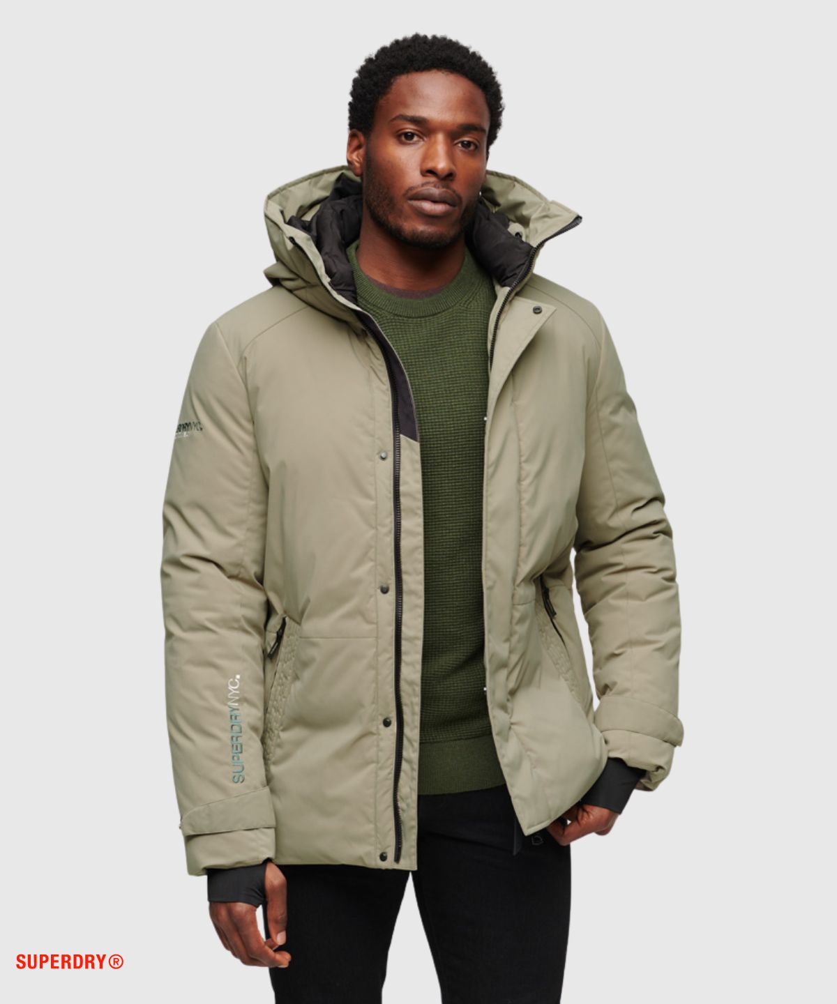 City Padded Hooded Wind Parka