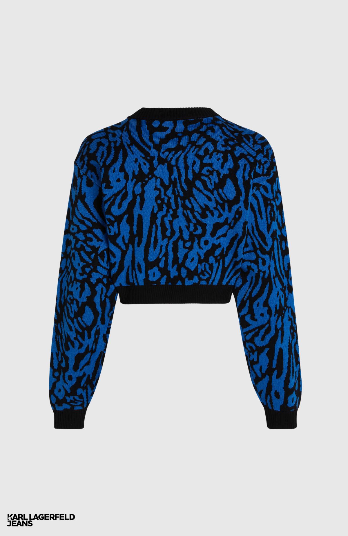 KLJ Crp Lslv Jacquard Sweater