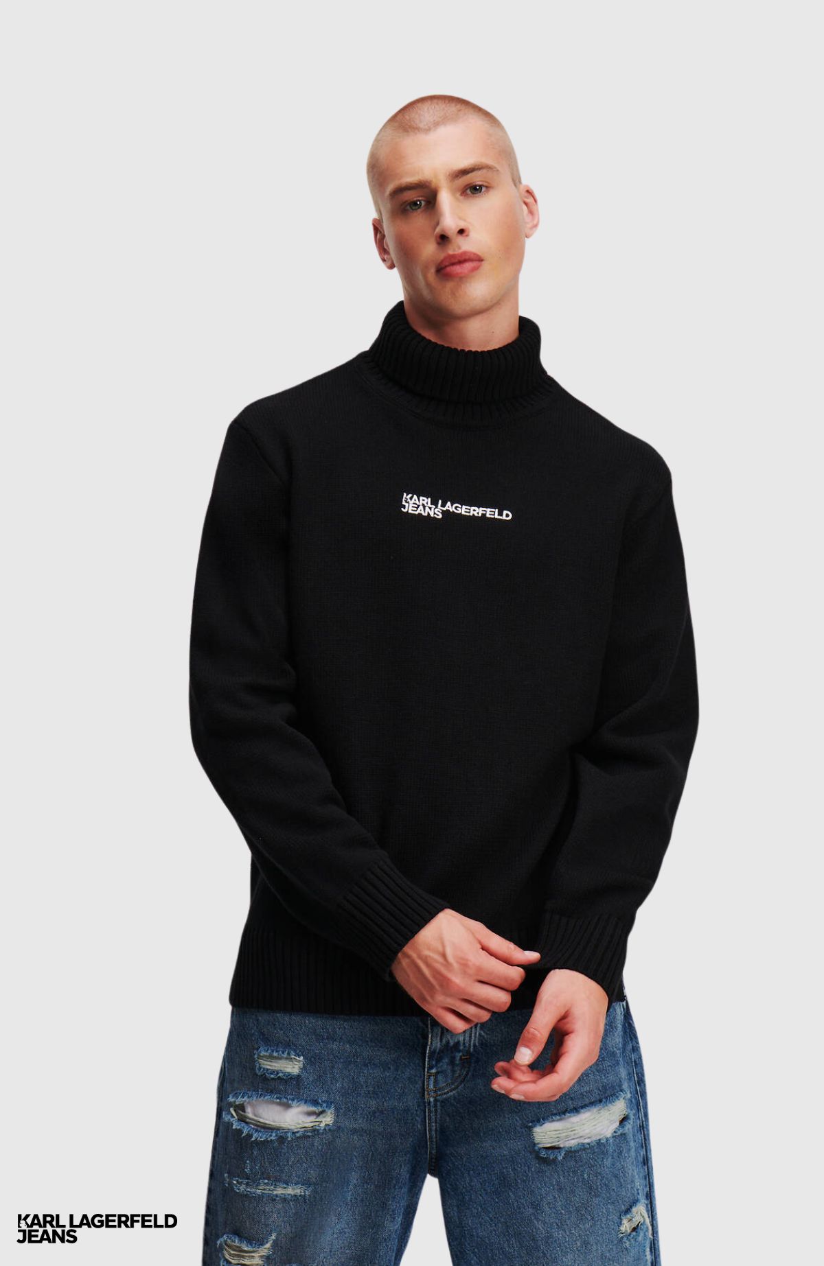 KLJ Destructed Logo Sweater